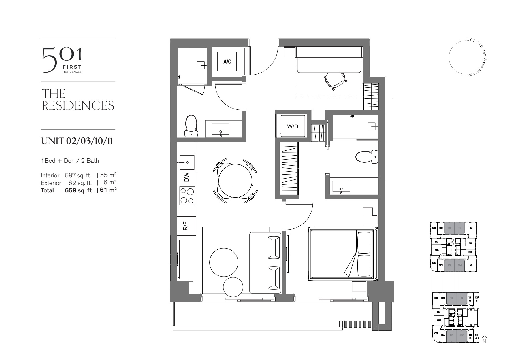 501 FIRST Residences Unit 02 03 10 11