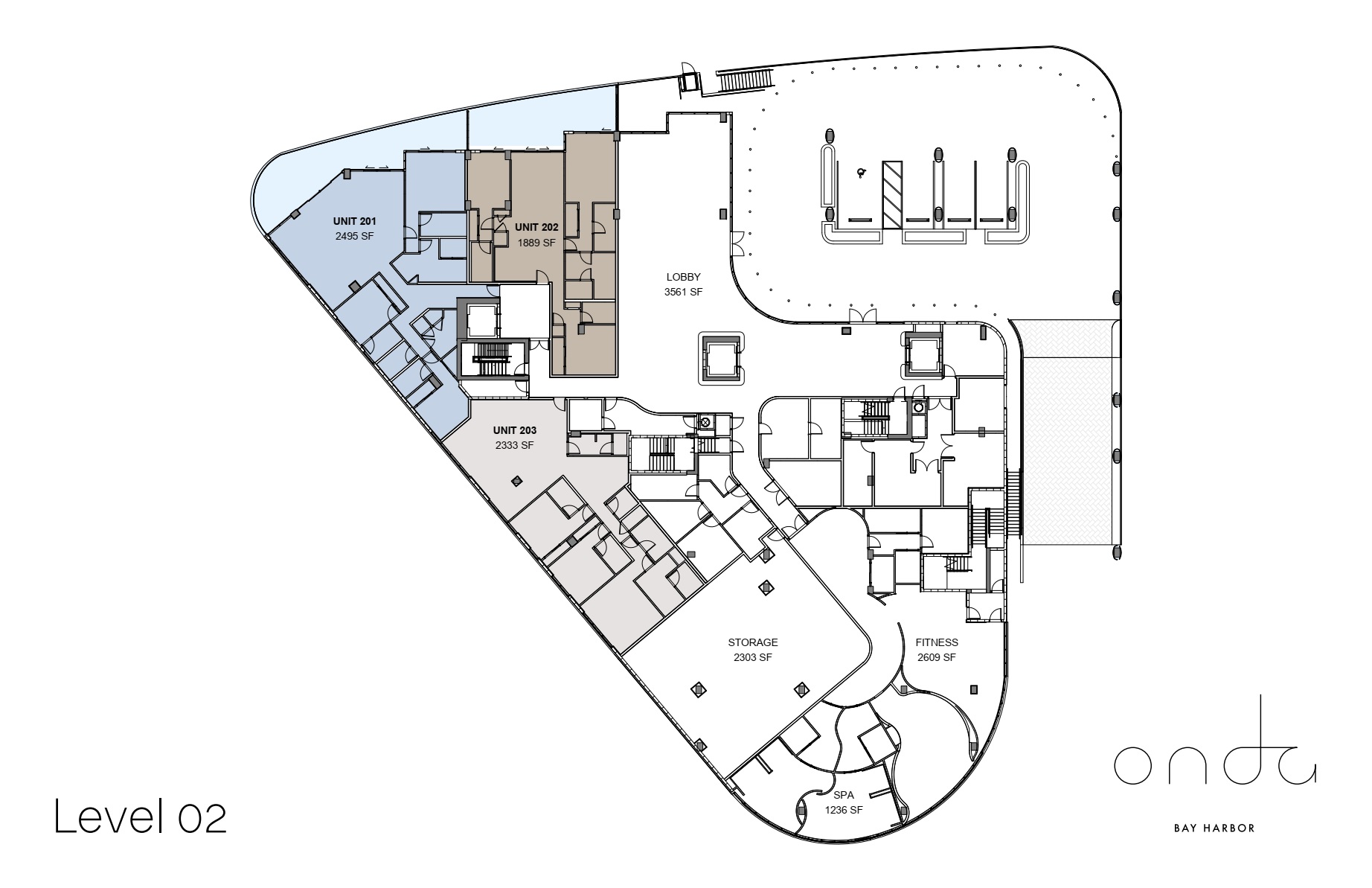 Onda Residences Key Plan Level 02