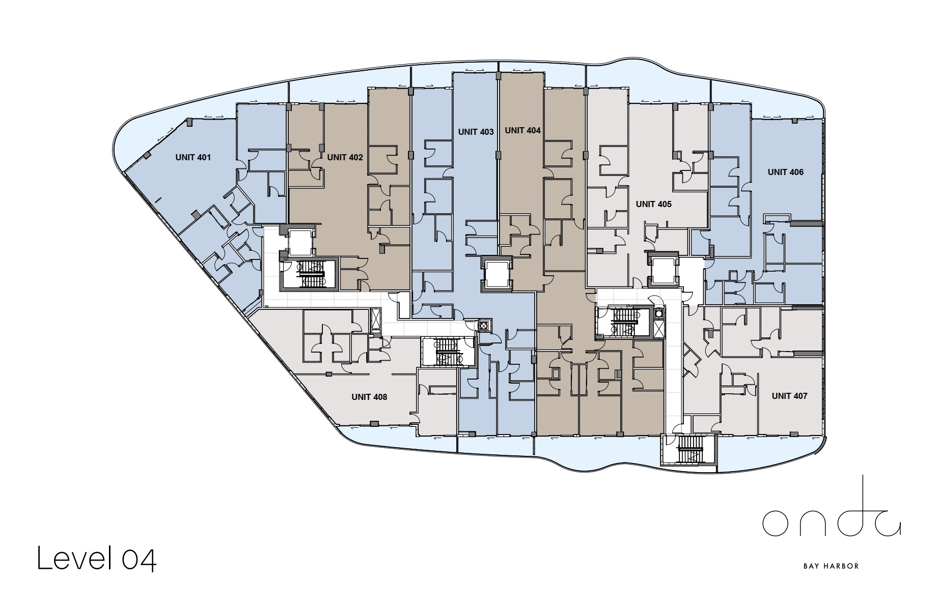 Onda Residences Key Plan Level 04