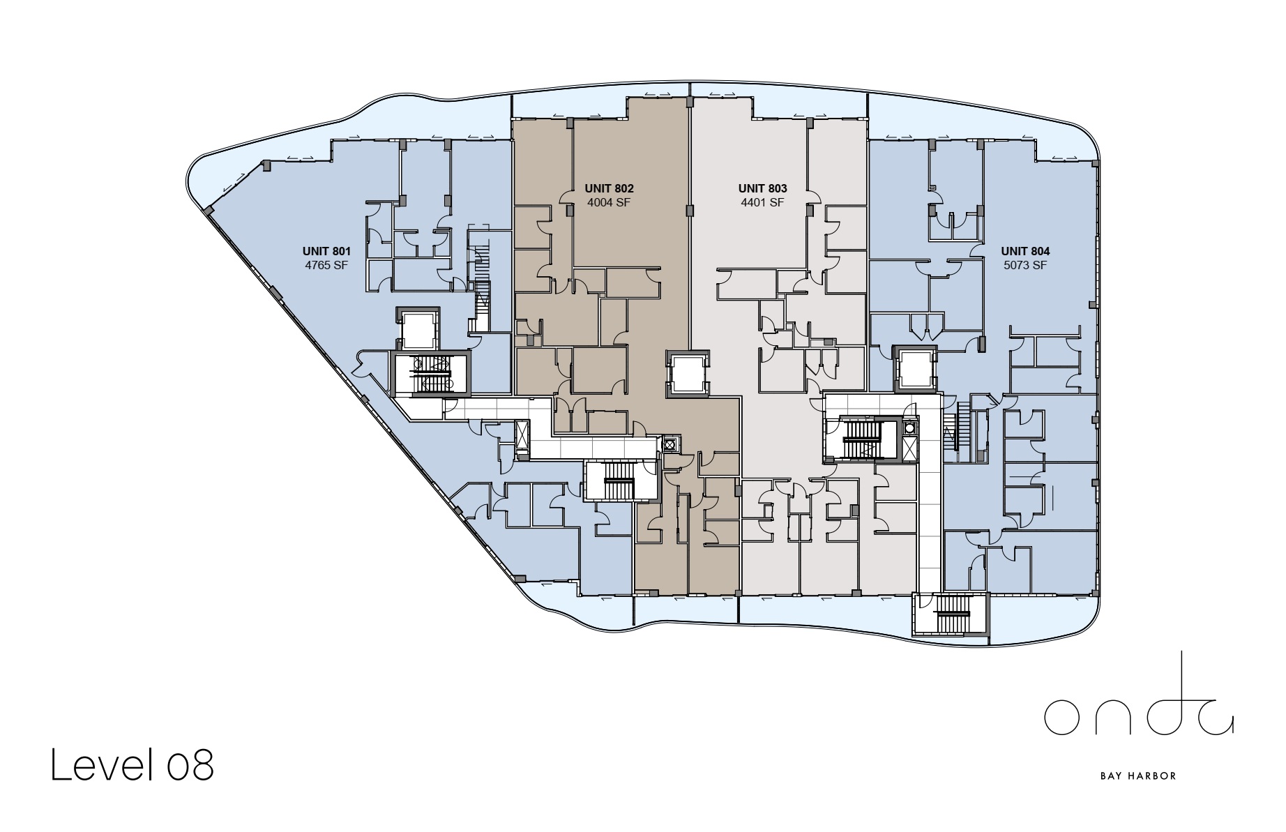 Onda Residences Key Plan Level 08