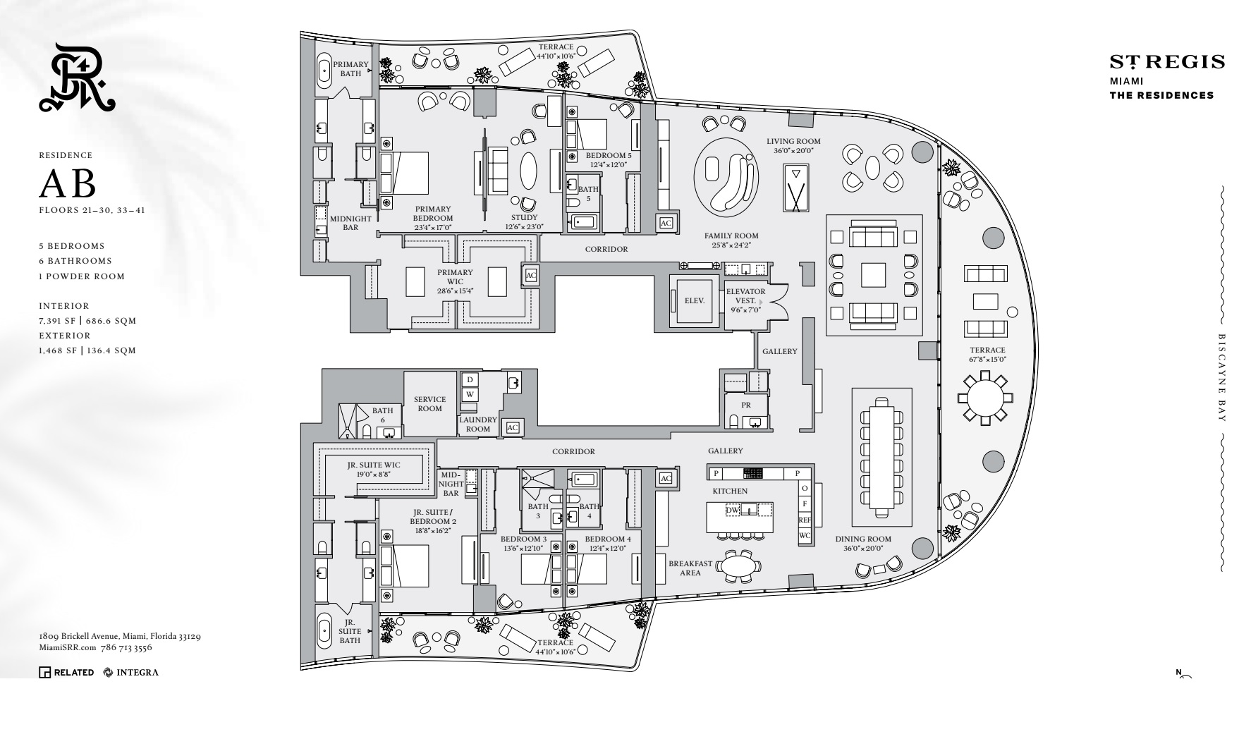 St. Regis Miami Residence AB (Floors 21-30, 33-41)