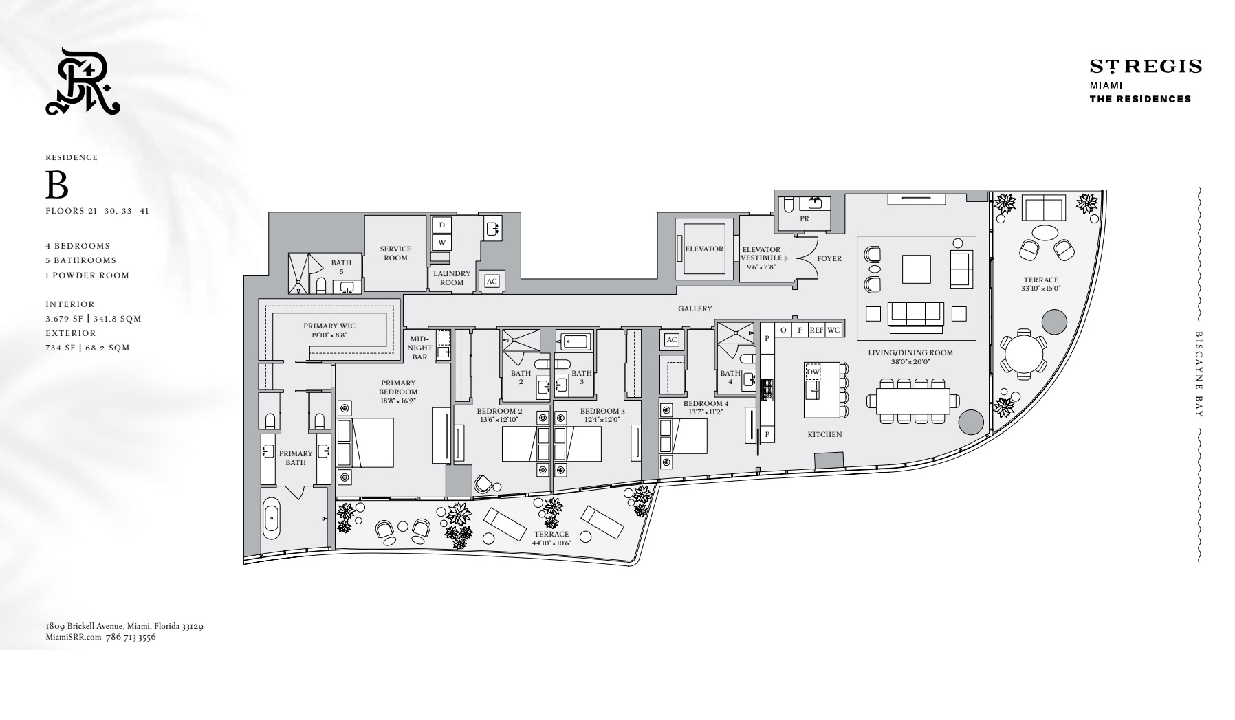 St. Regis Miami Residence B (Floors 21-30, 33-41)