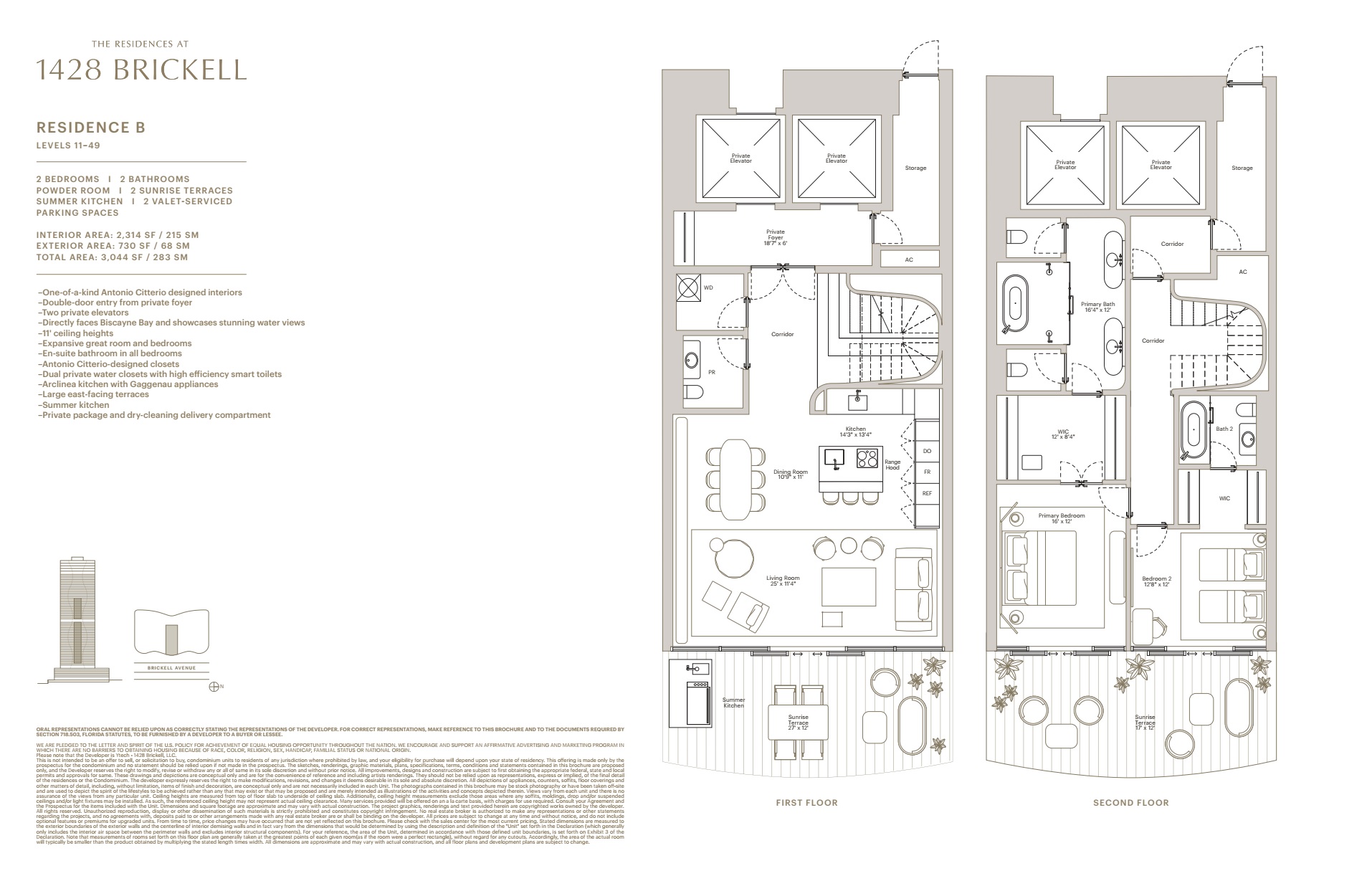 1428 Brickell Floorplan B
