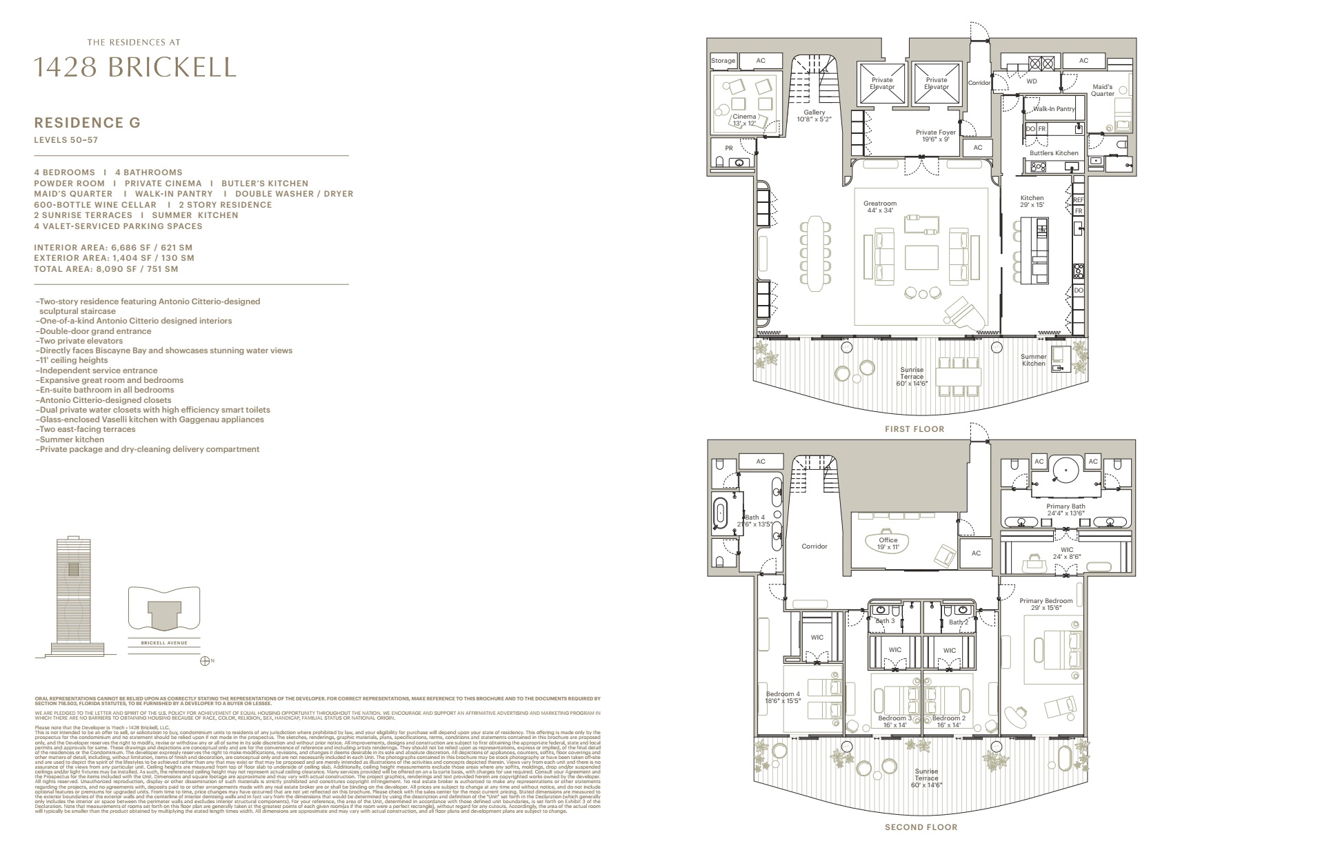 1428 Brickell Floorplan G