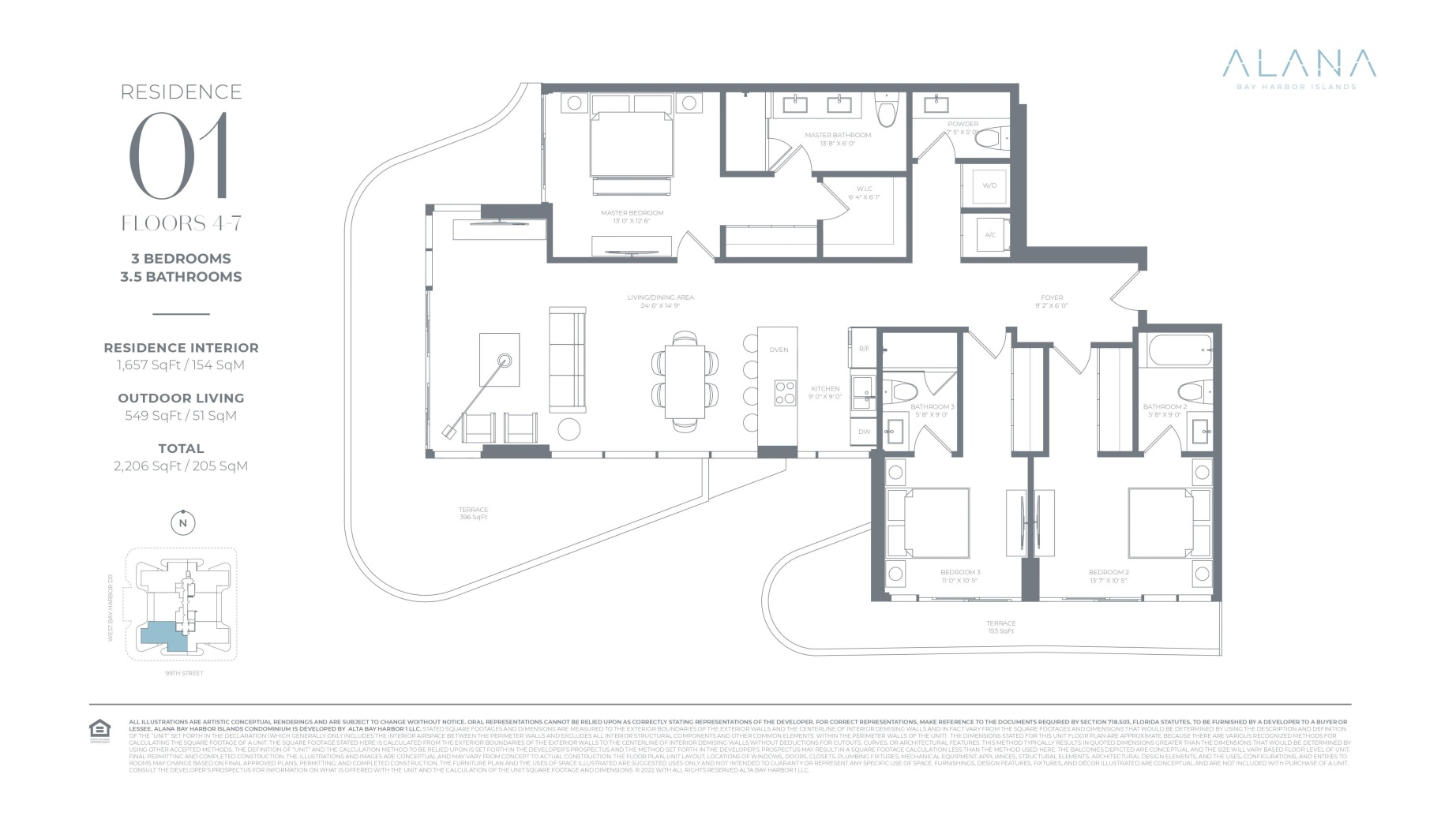 Alana_Floorplan_Residence01_floor4-7_3bed_3.5bath
