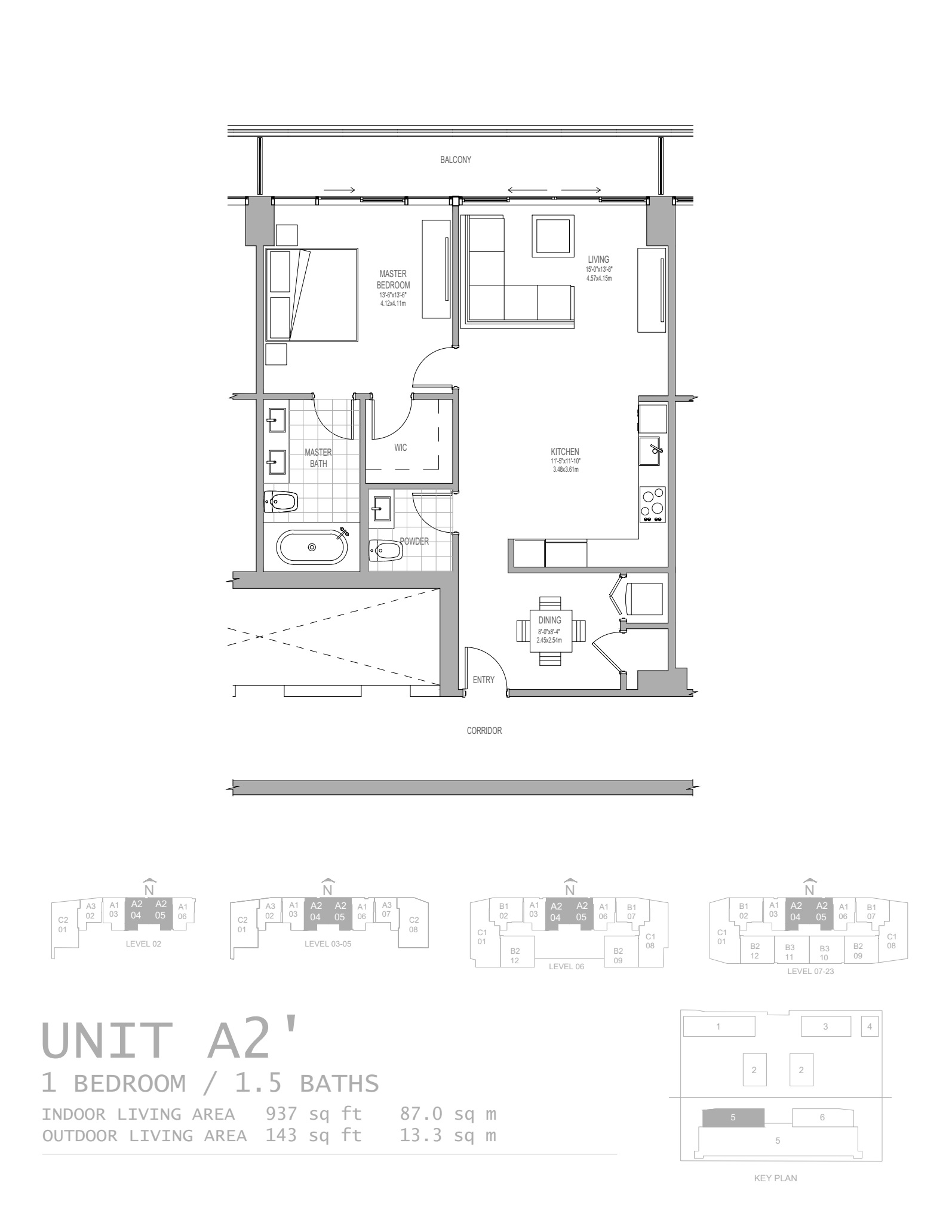 Oasis Hallandale_floorplan_Unit A2-2