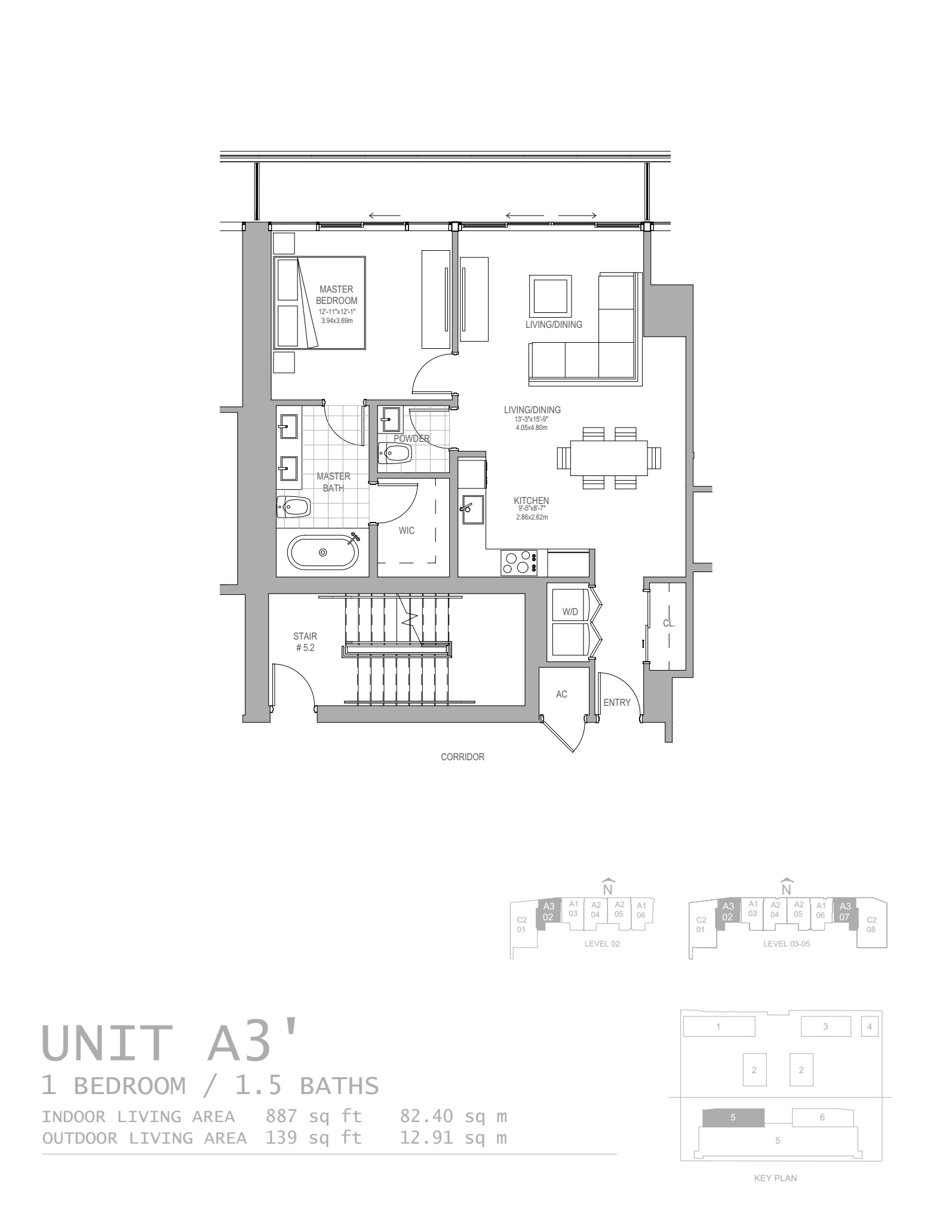 Oasis Hallandale_floorplan_Unit A3-2