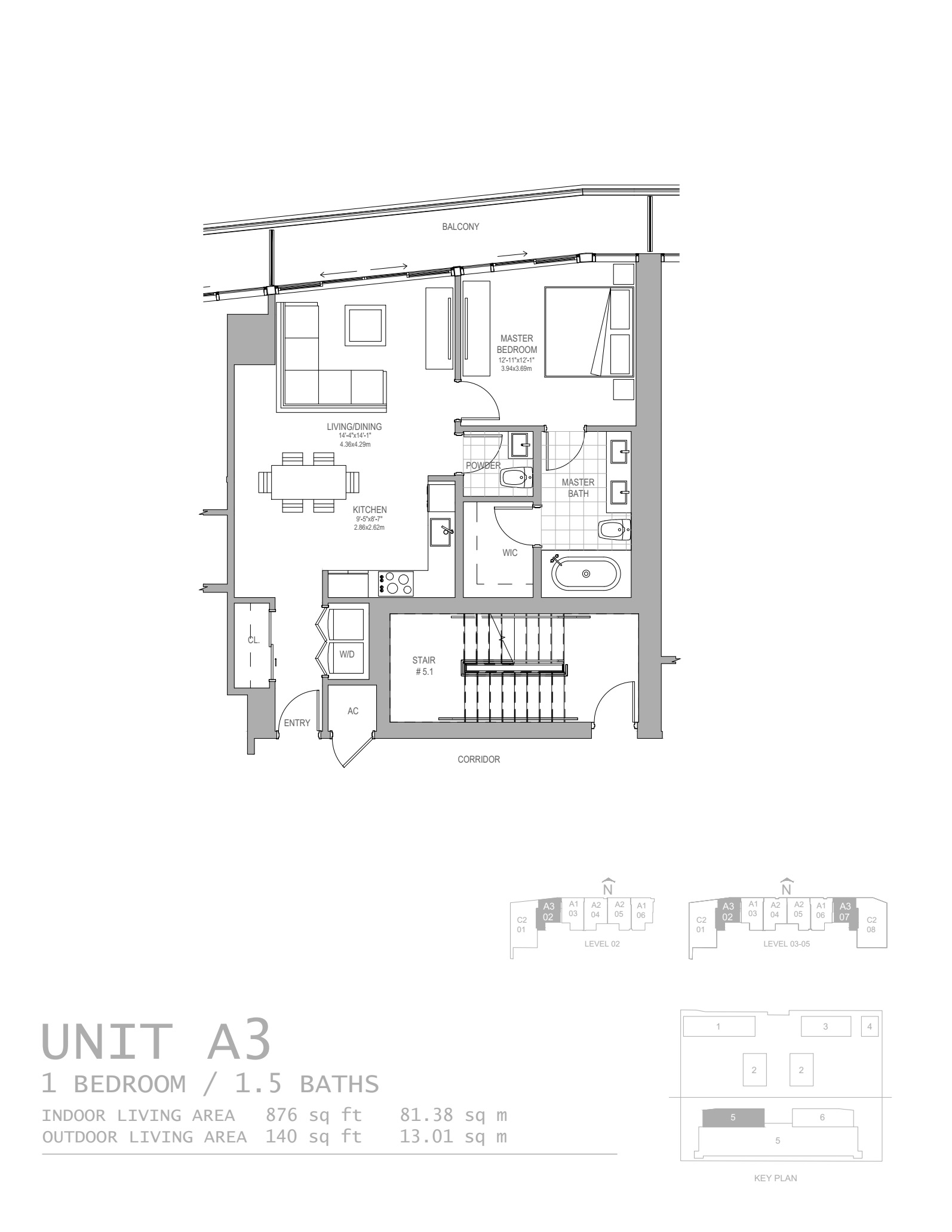 Oasis Hallandale_floorplan_Unit A3