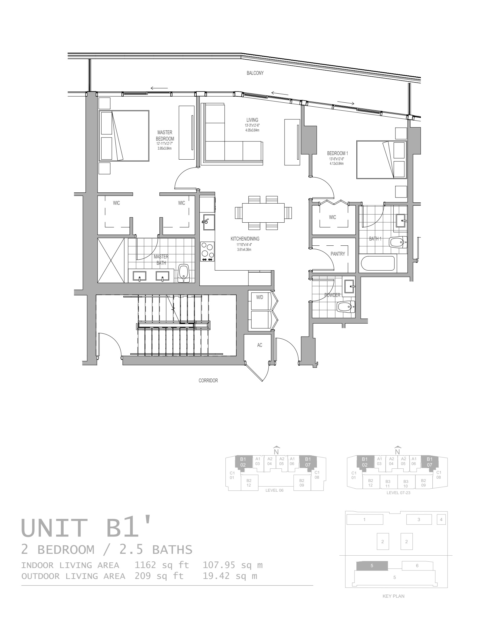 Oasis Hallandale_floorplan_Unit B1-2