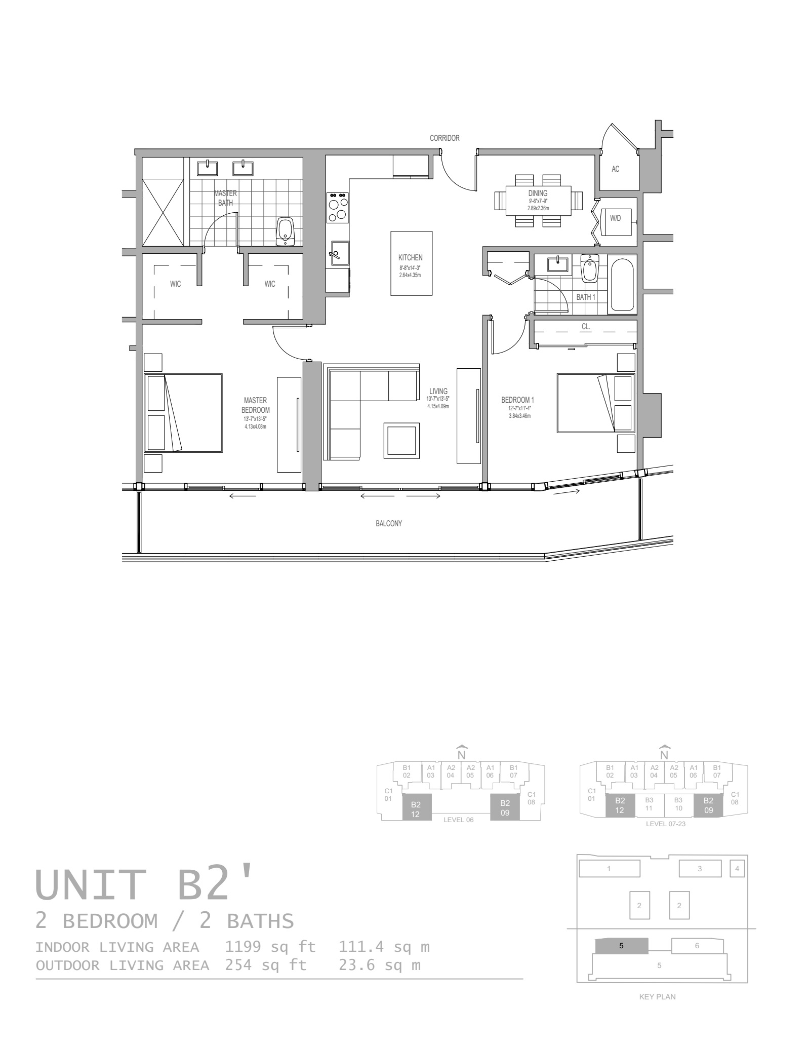 Oasis Hallandale_floorplan_Unit B2-2