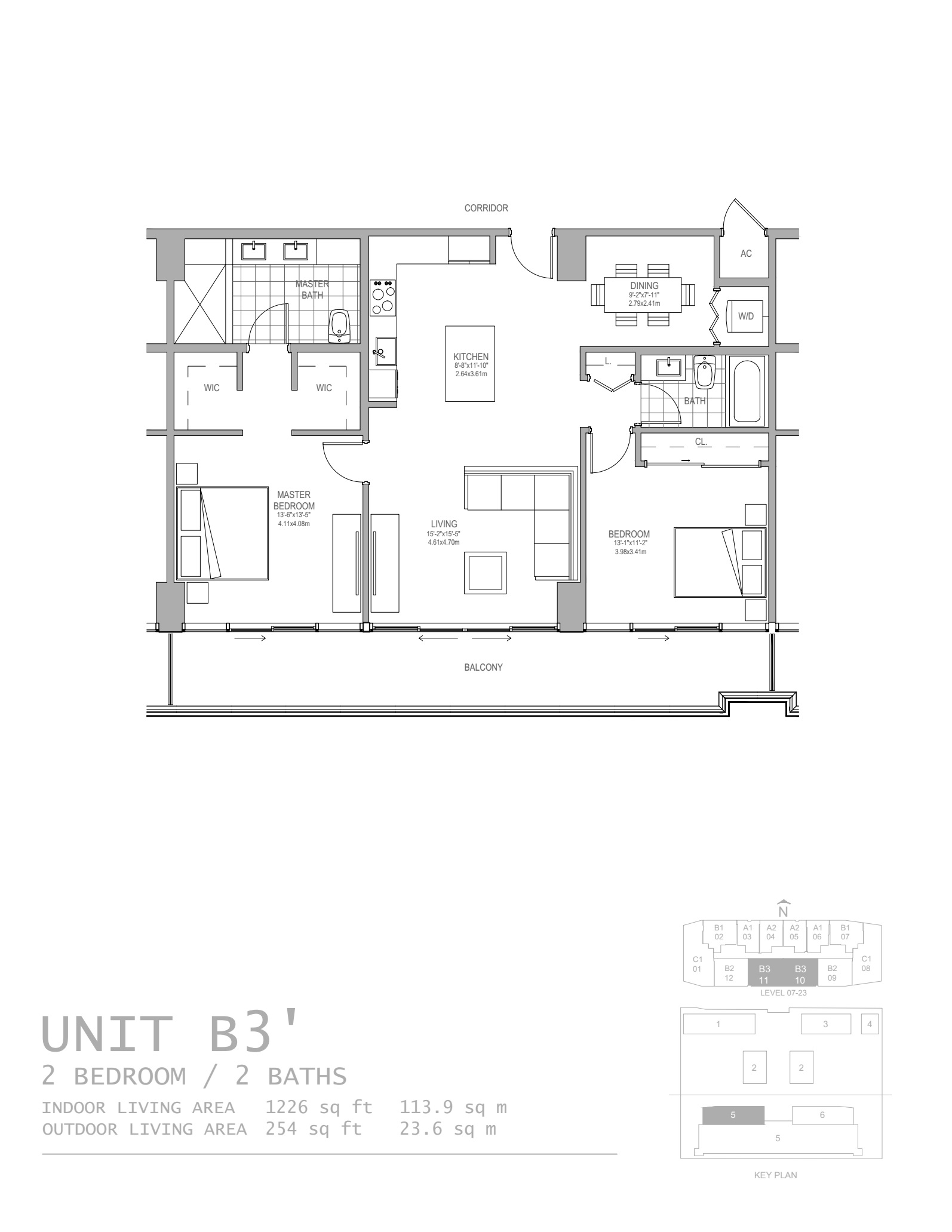 Oasis Hallandale_floorplan_Unit B3-2