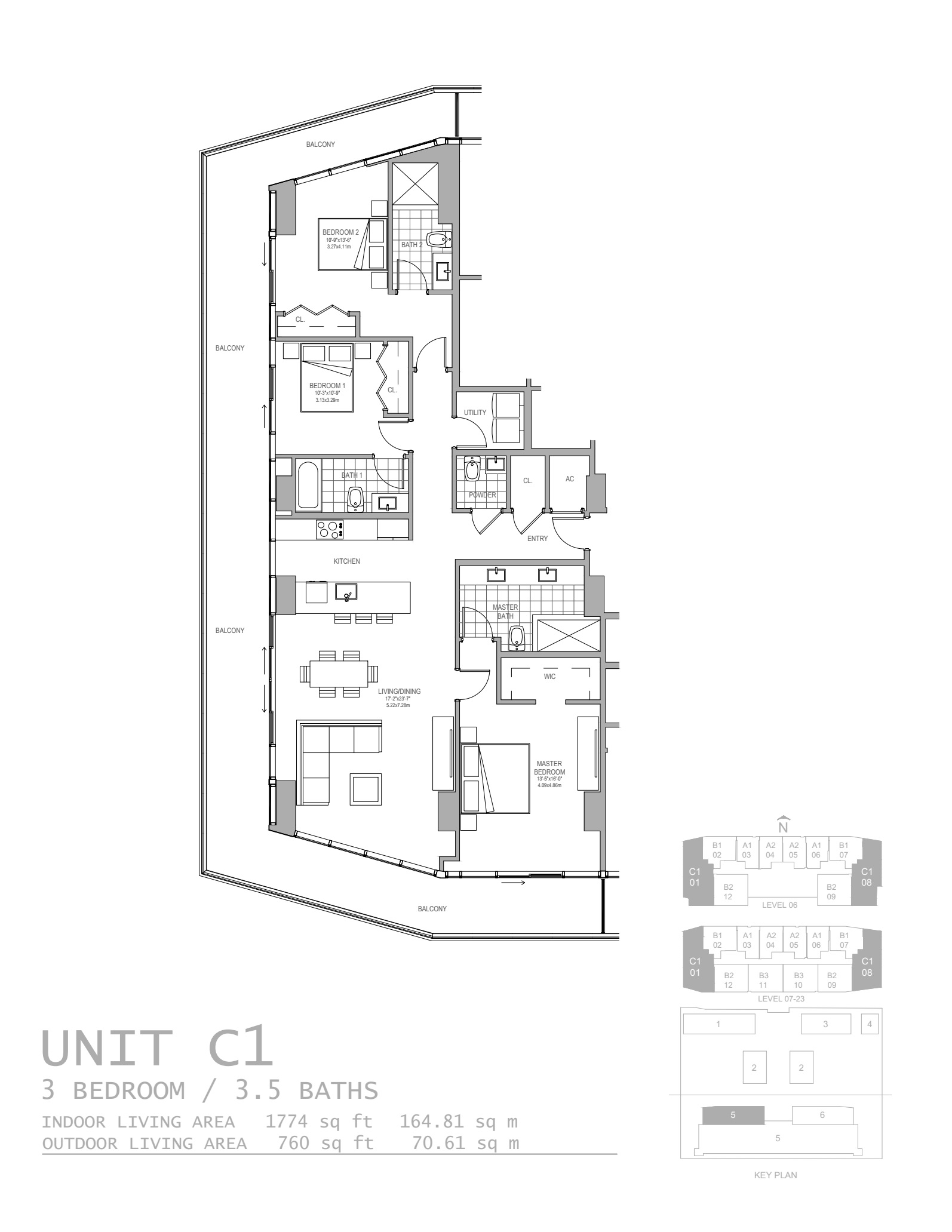 Oasis Hallandale_floorplan_Unit C1