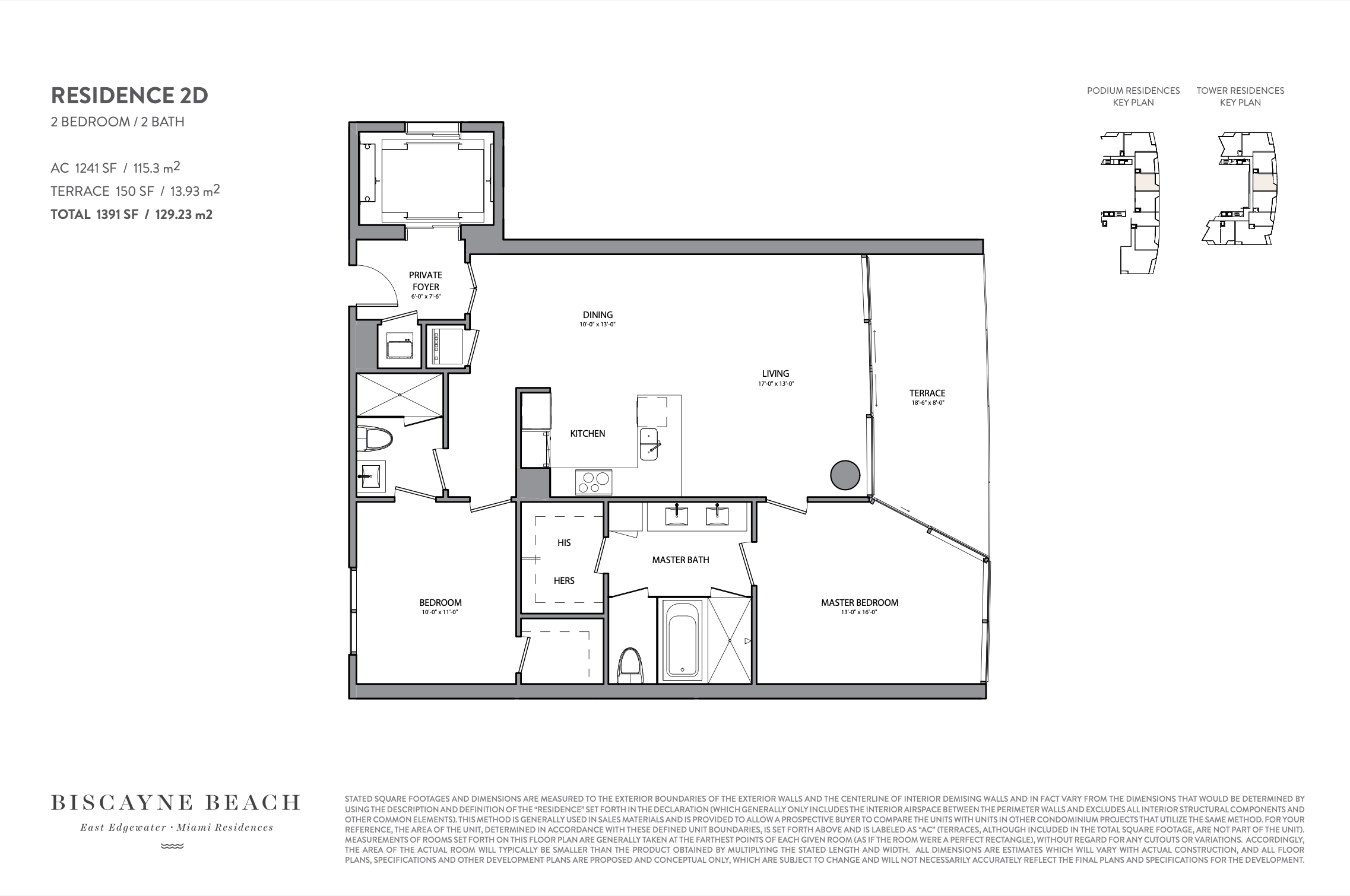 Residence 2D Biscayne Beach 