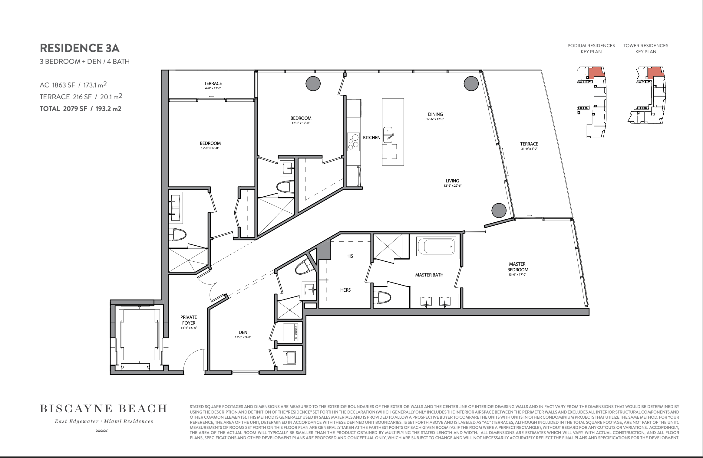 Residence 3A Biscayne Beach 