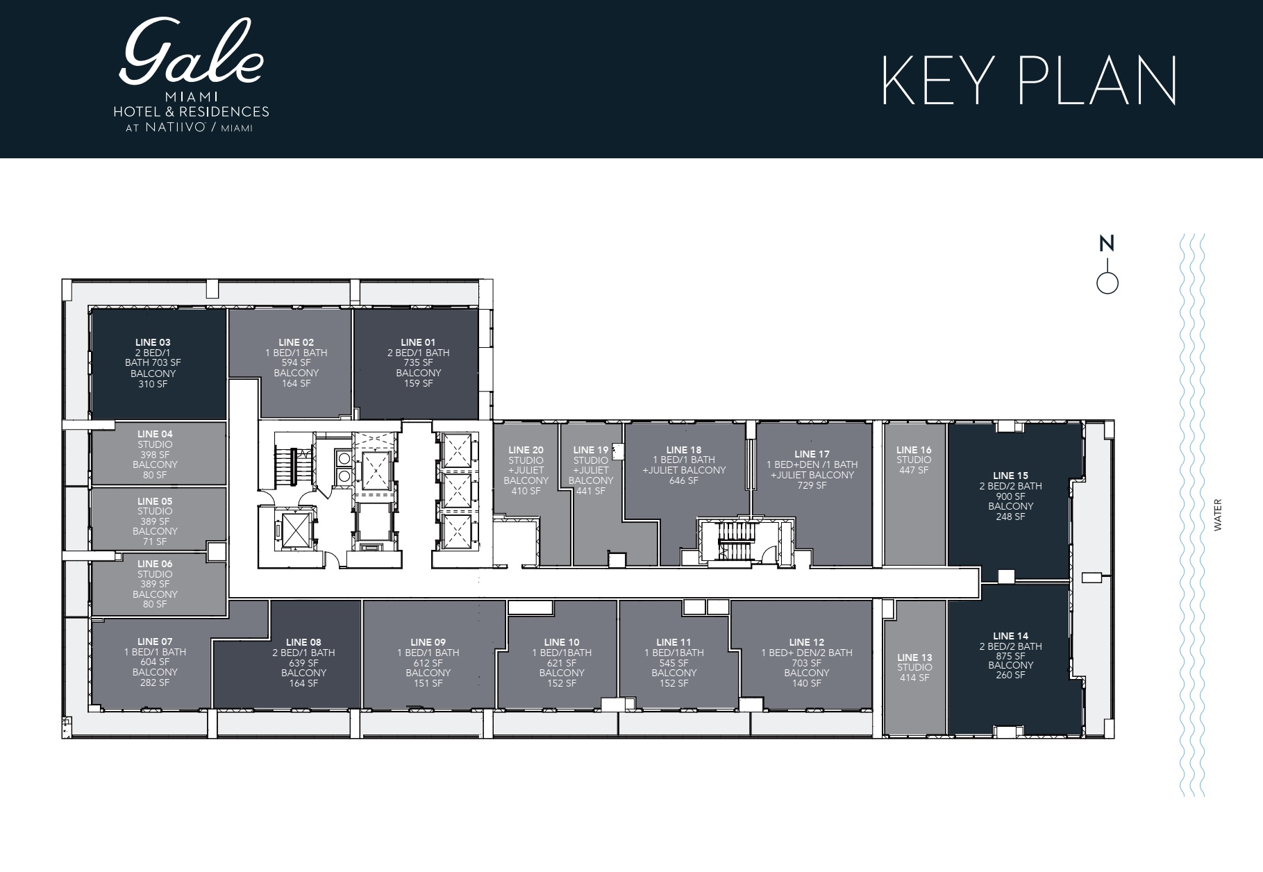 GALE Miami Key Plan