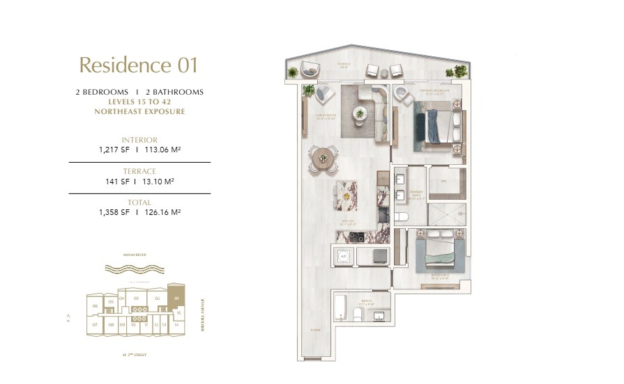 Viceroy Brickell The Residences_Residence01