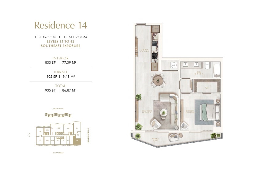 Viceroy Brickell The Residences_Residence14
