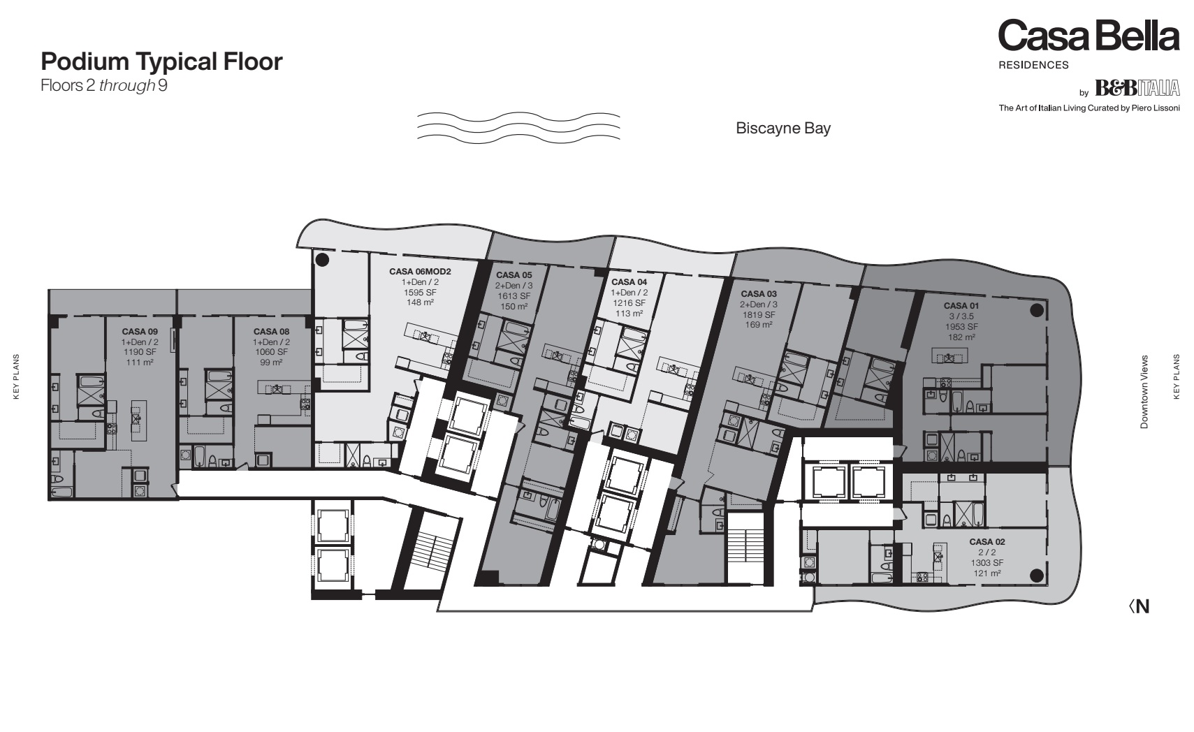 Podium Typical Floor (Floors 2-9)