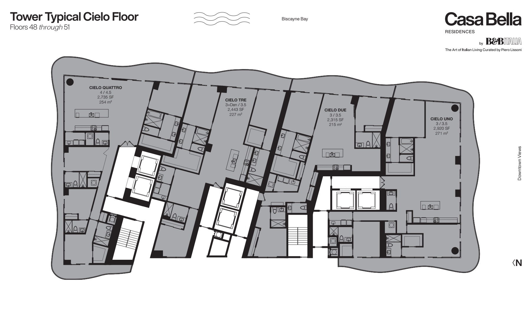 Tower Typical Cielo Floor (Floors 48-51)