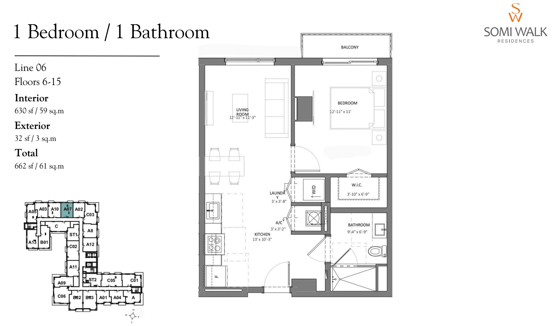 LINE 06 FLOORS 6-15 - A07