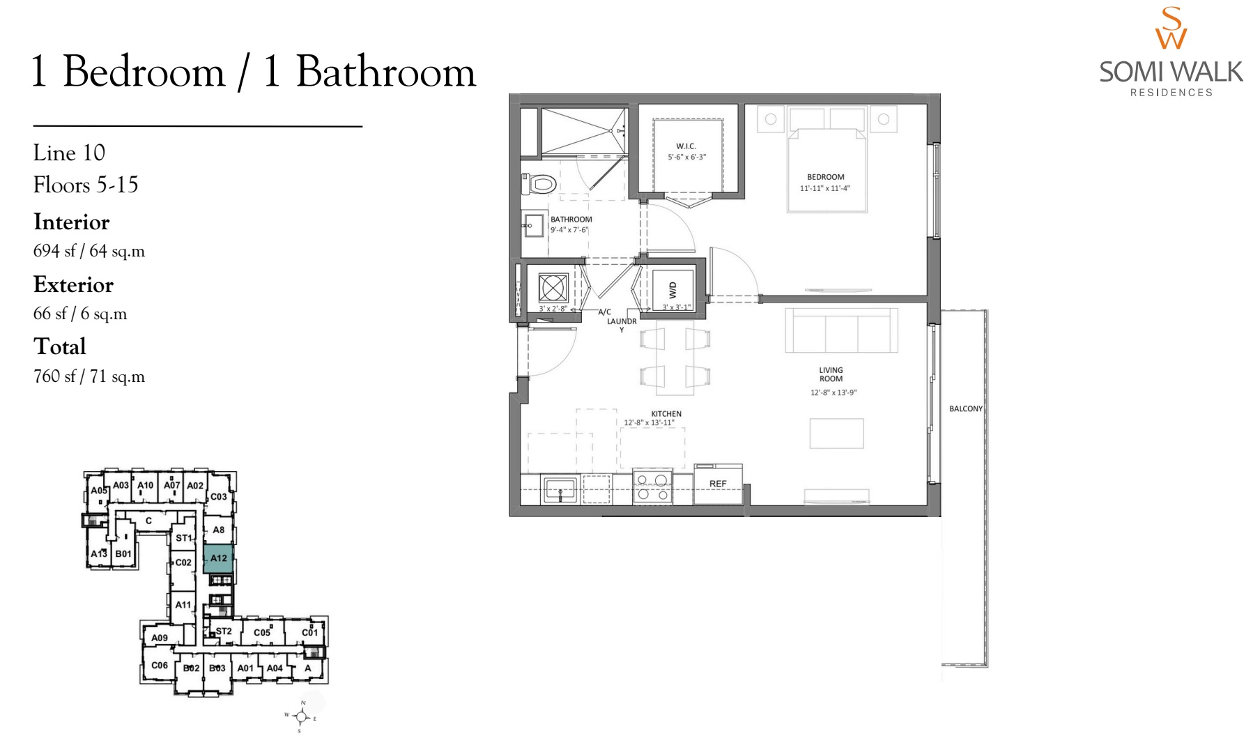 LINE 10 FLOORS 5-15 - A12