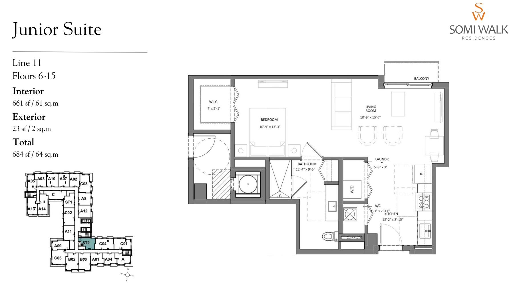 LINE 11 FLOORS 6-15 - ST2