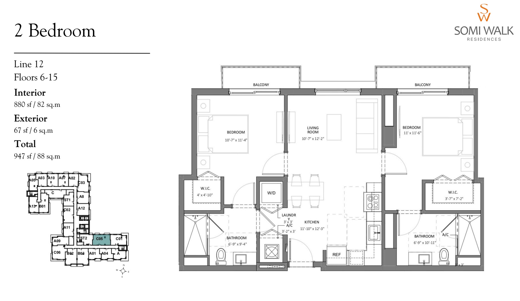 LINE 12 FLOORS 6-15 - C05