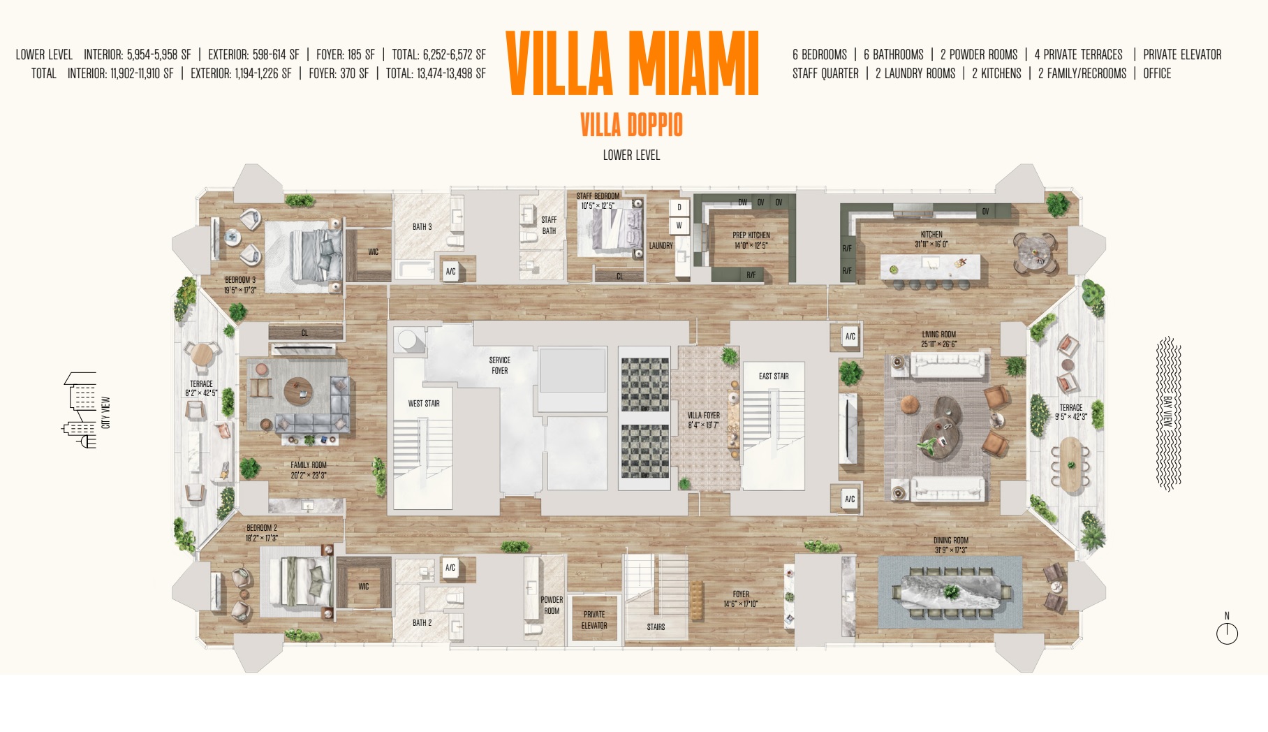 VillaMiami_Duplex_Lower Level