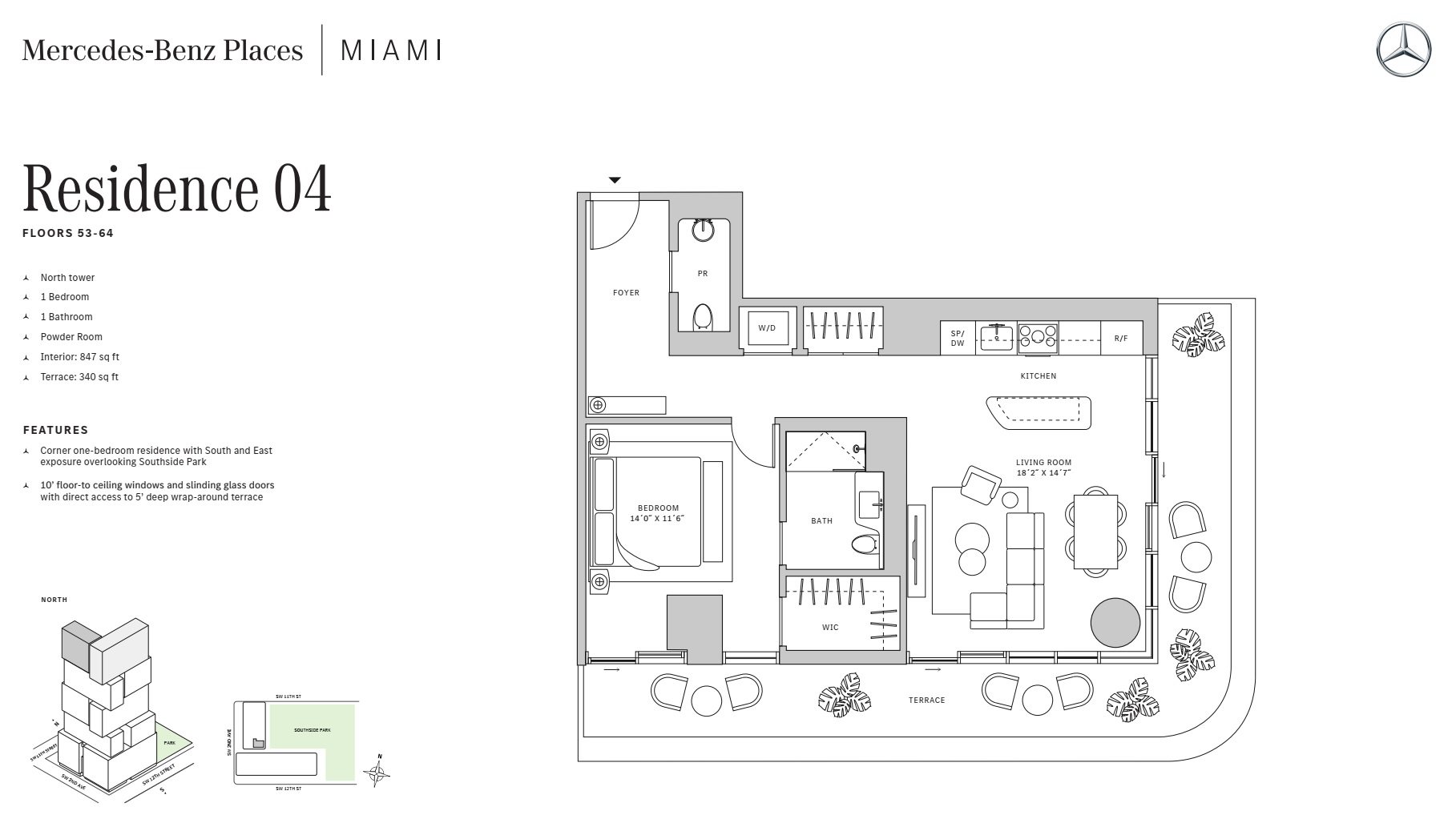 1BD - Residence 04 - Level 53-64 - N-T2