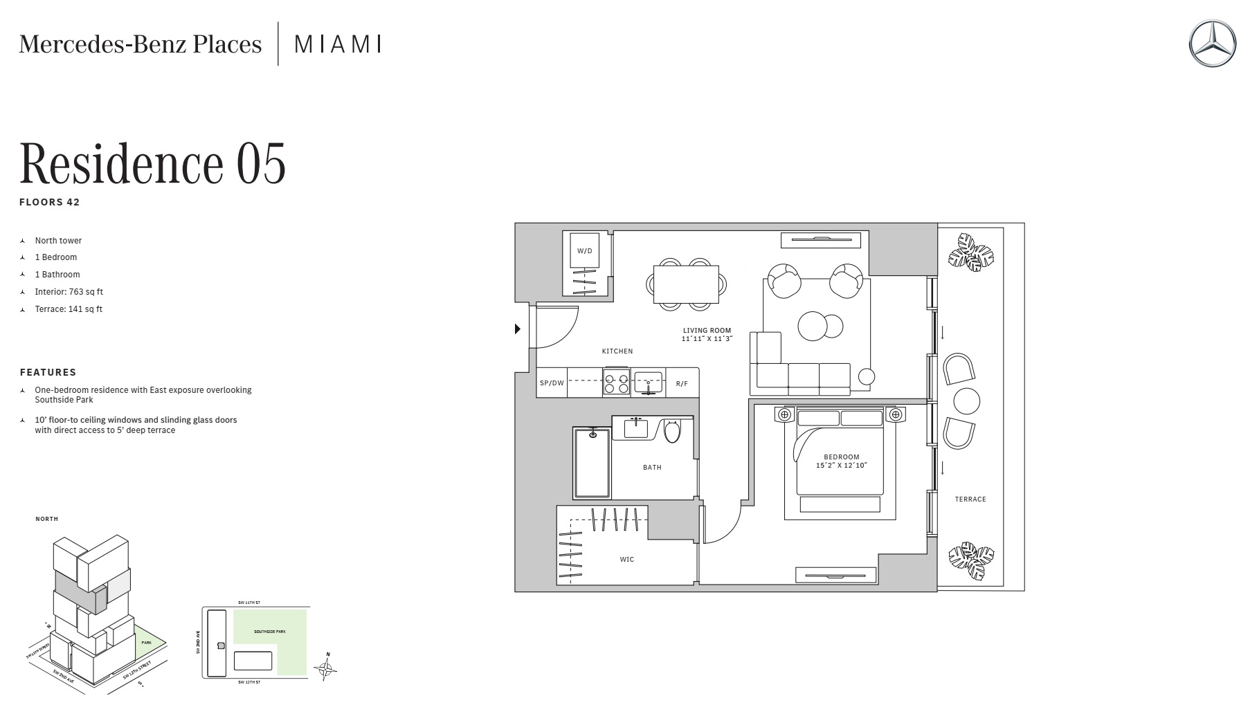 1BD - Residence 05 - Level 42 - N-T2