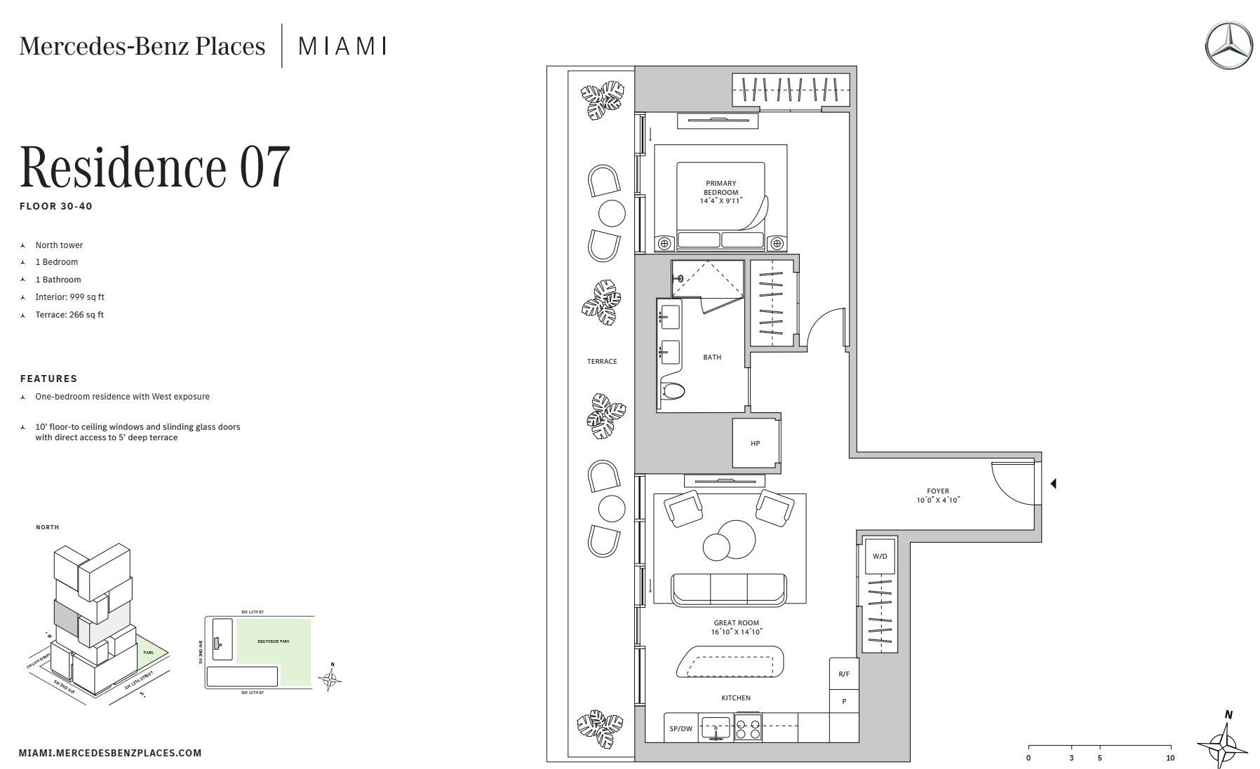 1BD - Residence 07 - Level 30-40 - N-T2