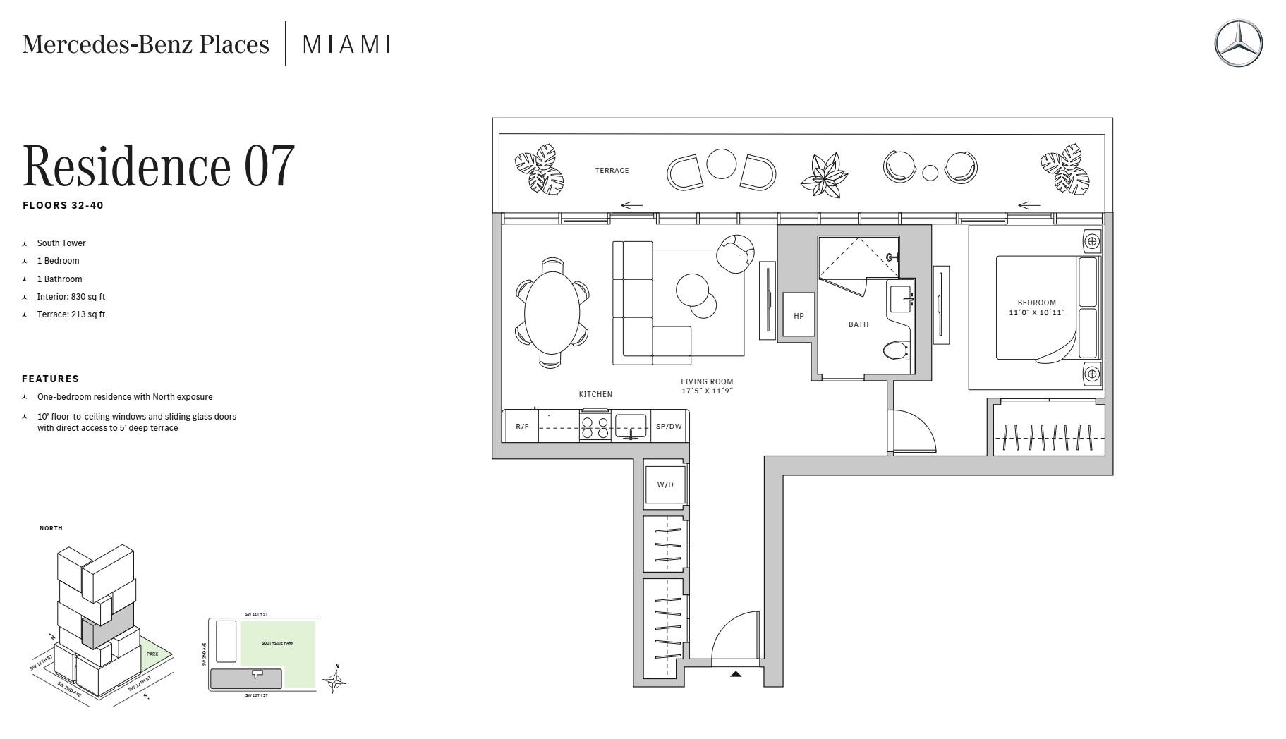 1BD - Residence 07 - Level 32-40 - S-T1
