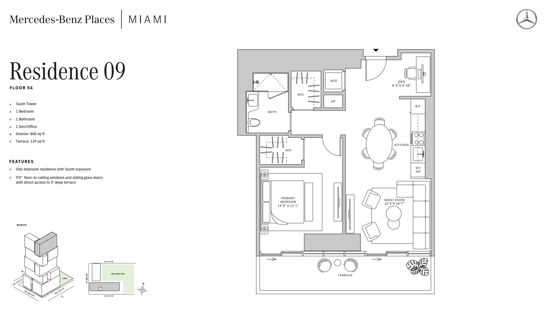1BD - Residence 09 - Level 54 - S-T1