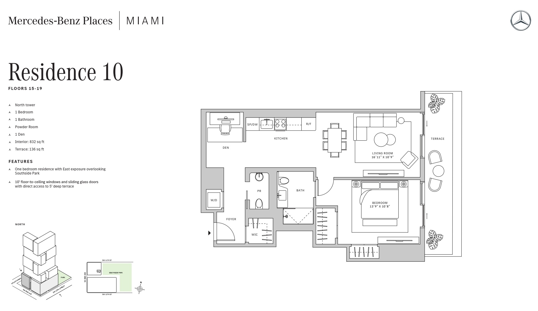 1BD - Residence 10 - Level 15-19 - N-T2