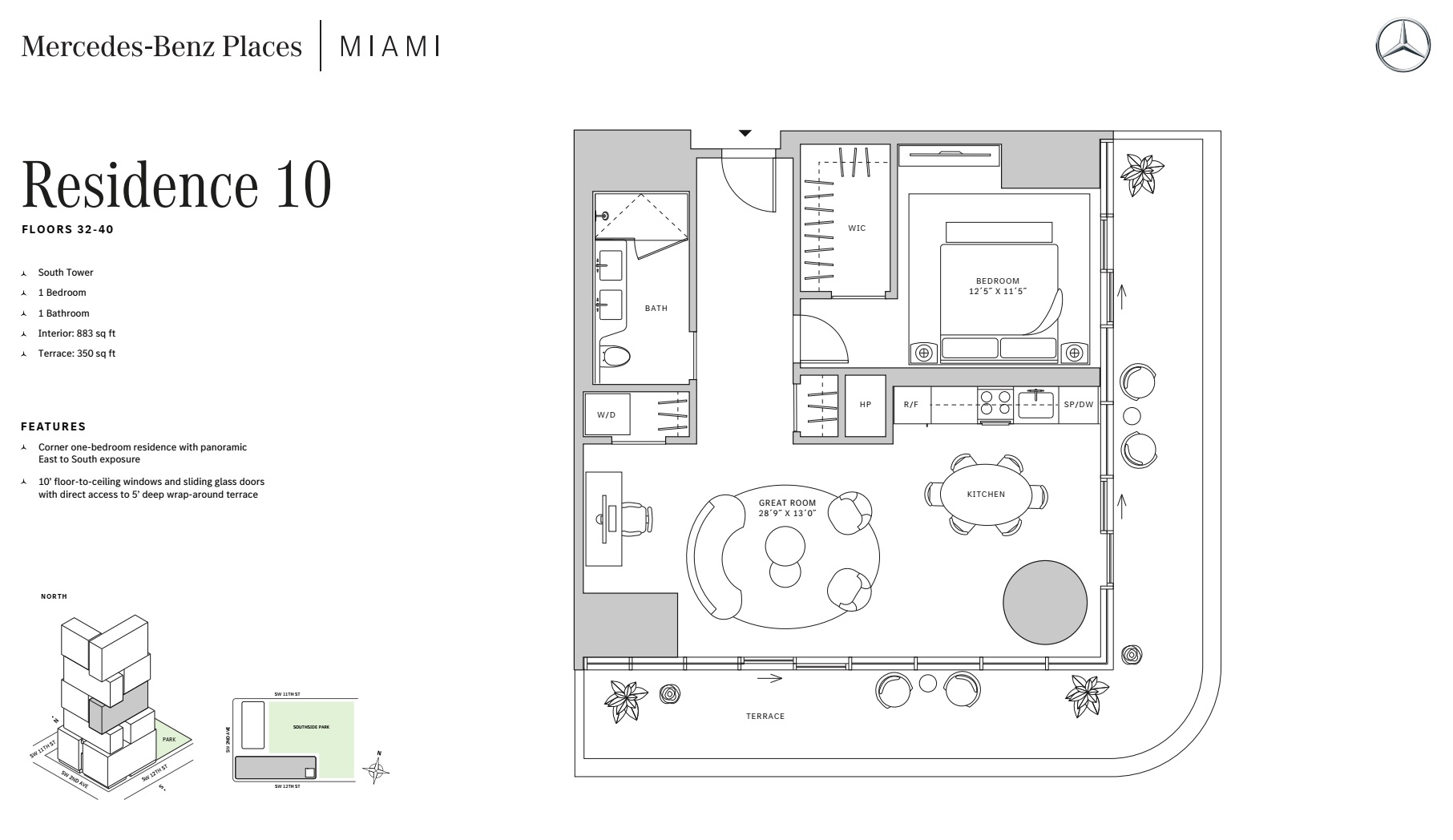 1BD - Residence 10 - Level 32-40 - S-T1
