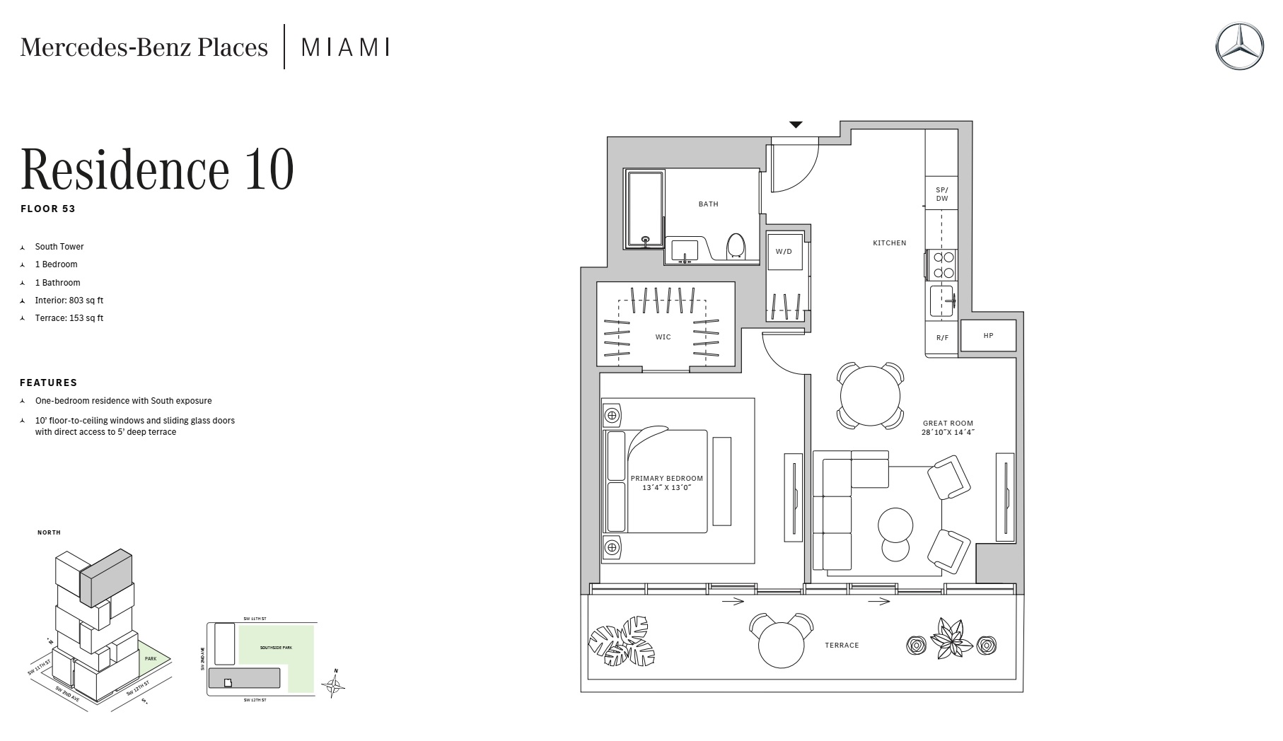1BD - Residence 10 - Level 53 - S-T1