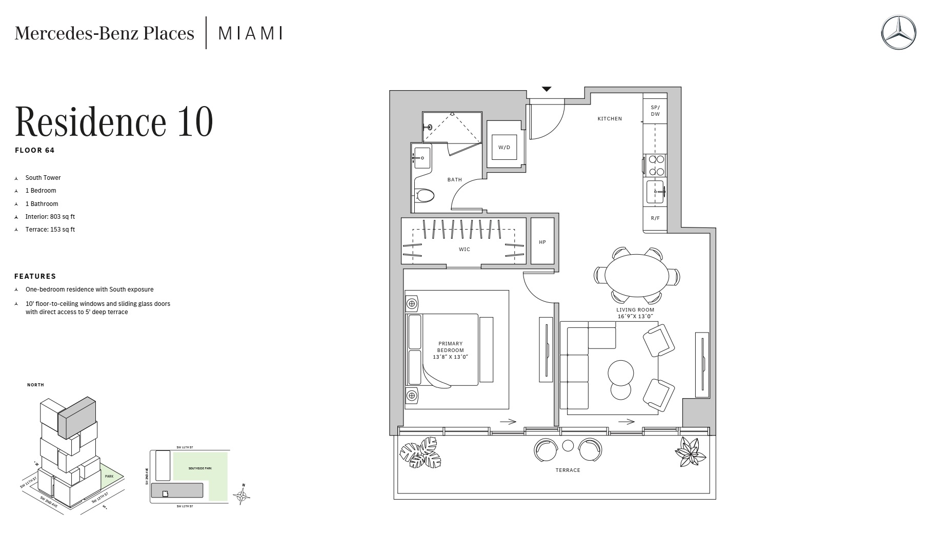 1BD - Residence 10 - Level 64 - S-T1