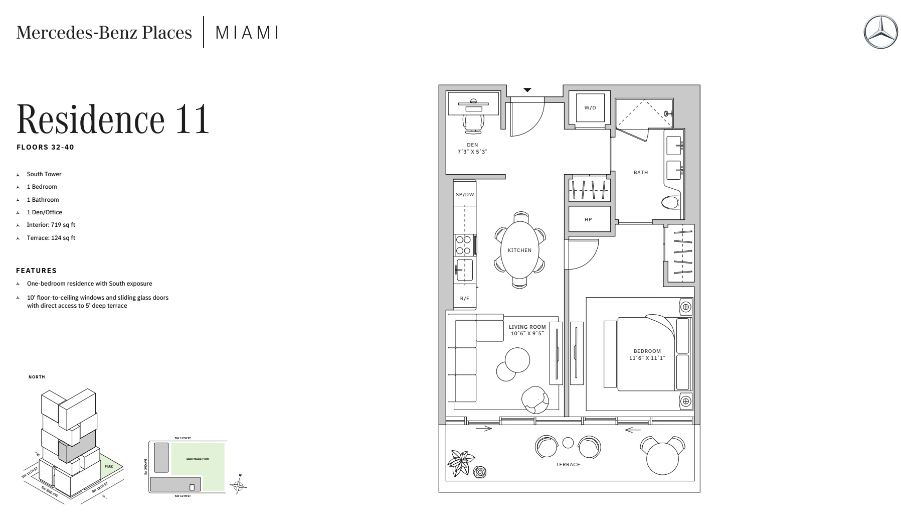 1BD - Residence 11 - Level 32-40 - S-T1