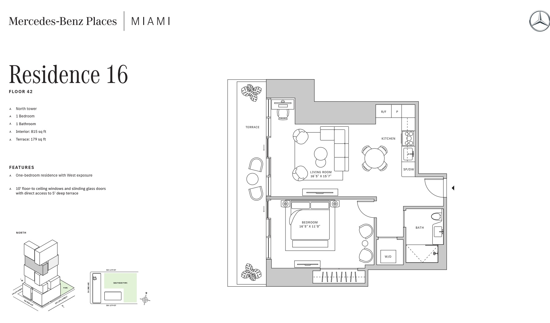 1BD - Residence 16 - Level 42 - N-T2