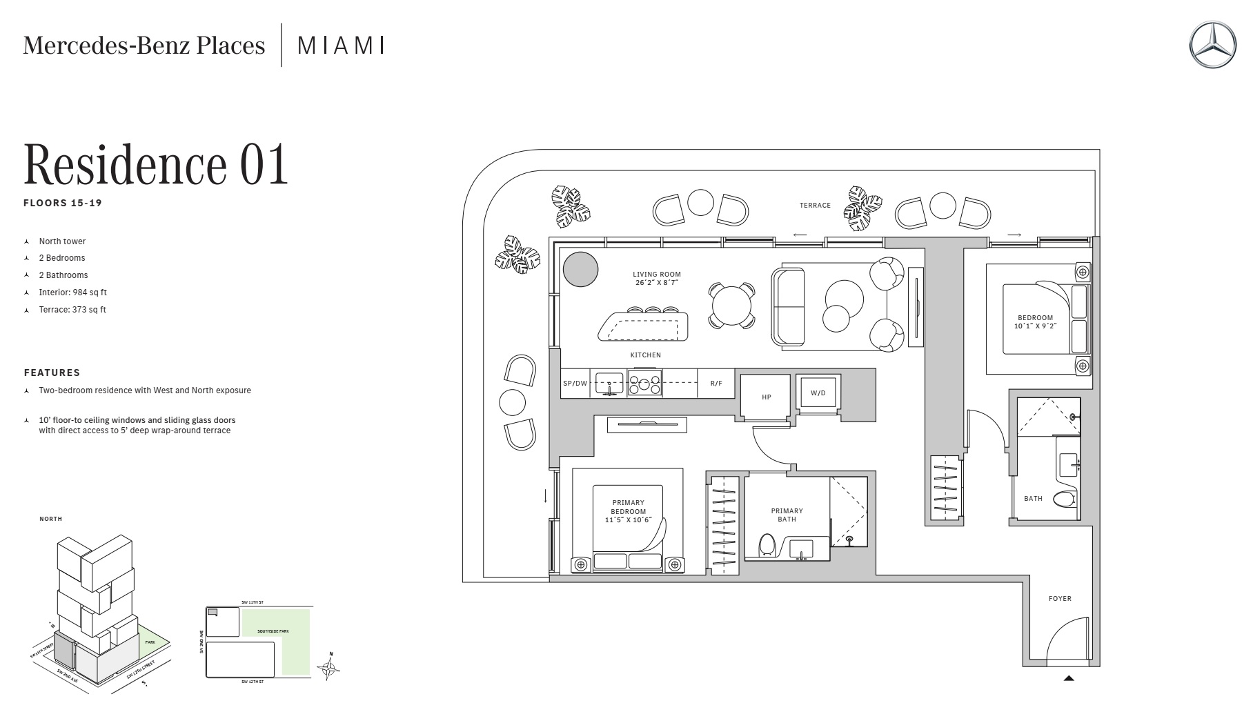 2BD - Residence 01 - Level 15-19 - N-T2