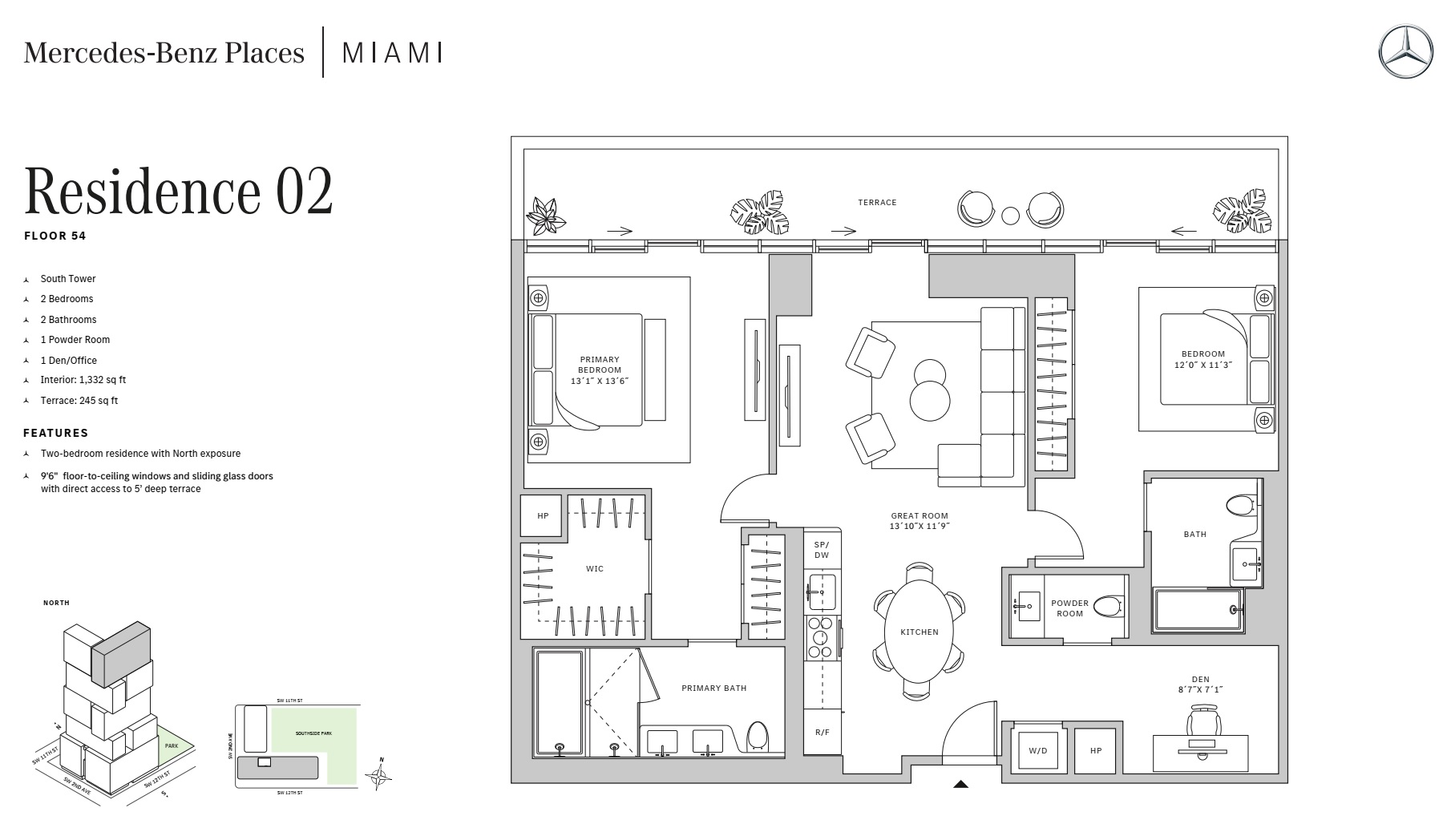 2BD - Residence 02 - Level 54 - S-T1