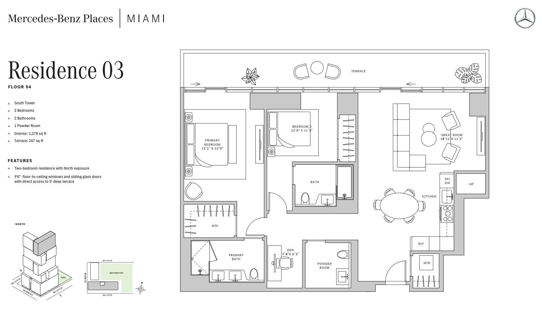 2BD - Residence 03 - Level 54 - S-T1