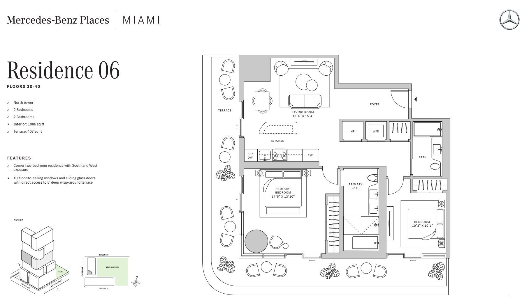 2BD - Residence 06 - Level 30-40 - N-T2