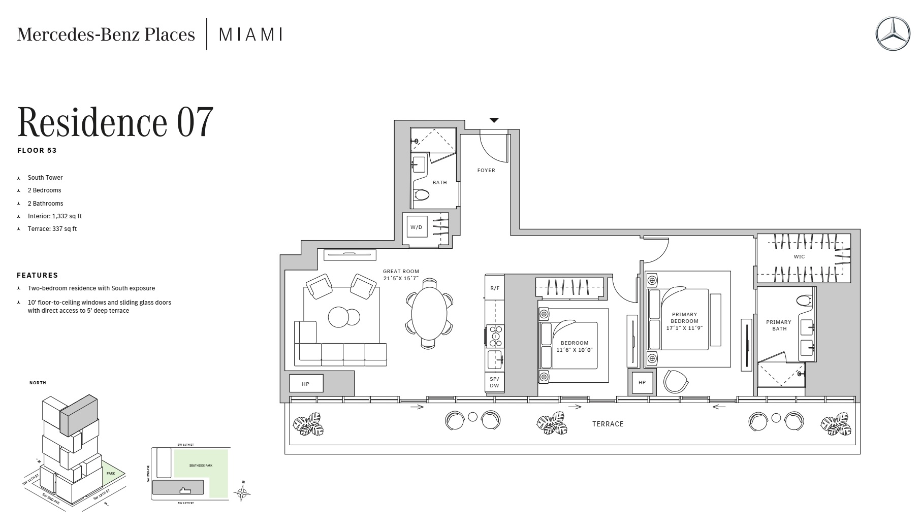 2BD - Residence 07 - Level 53 - S-T1