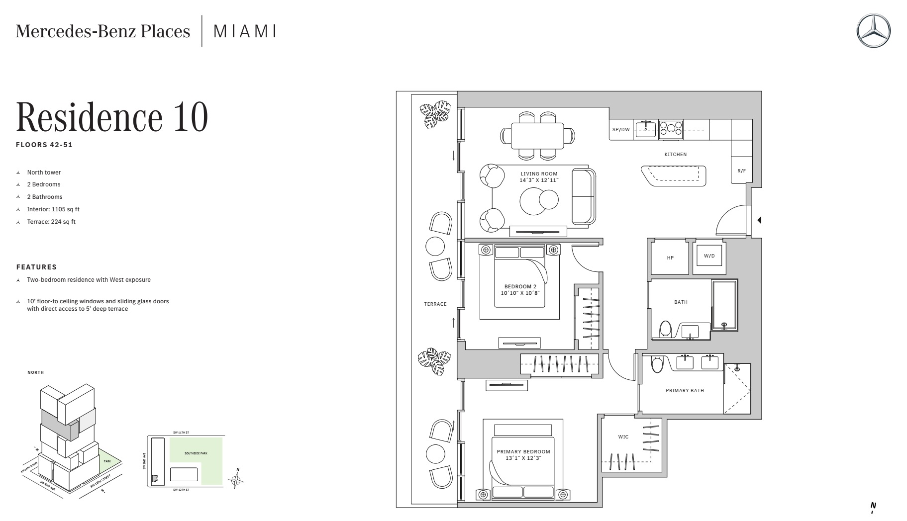 2BD - Residence 10 - Level 42-51 - N-T2