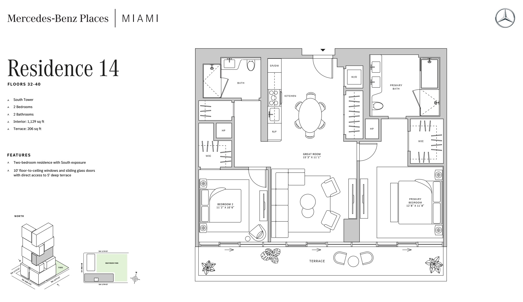2BD - Residence 14 - Level 32-40 - S-T1