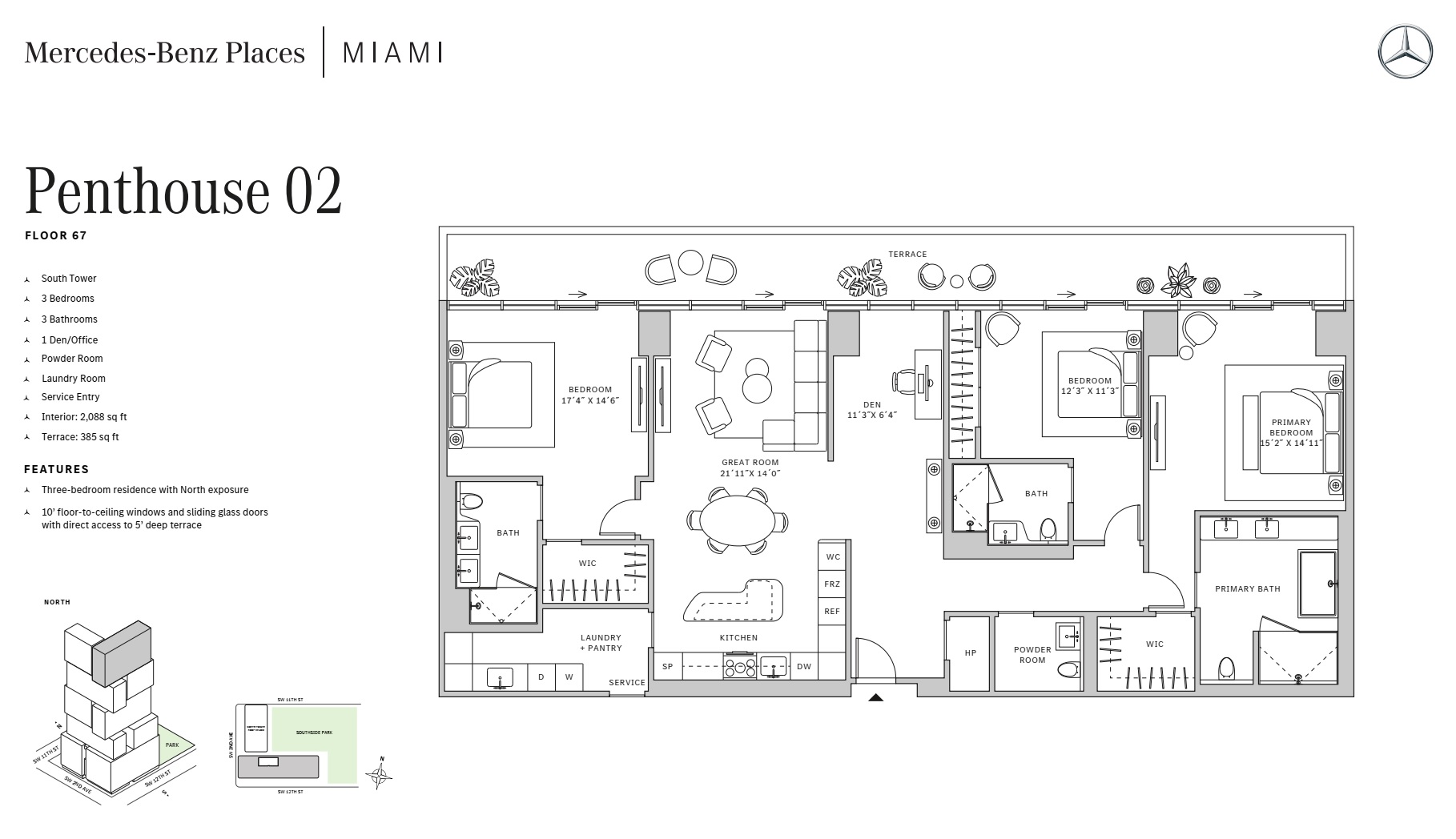 3BD - Residence 02 - Level 67 - S-T1