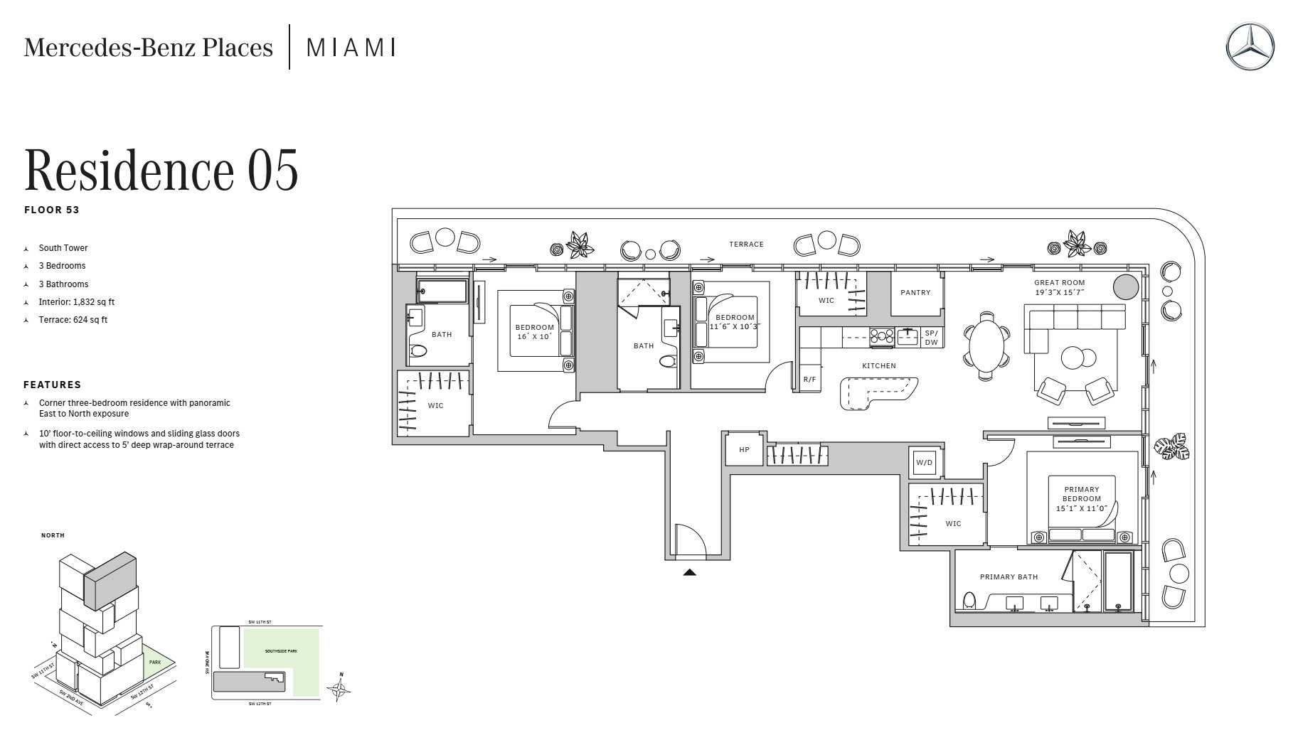 3BD - Residence 05 - Level 53 - S-T1