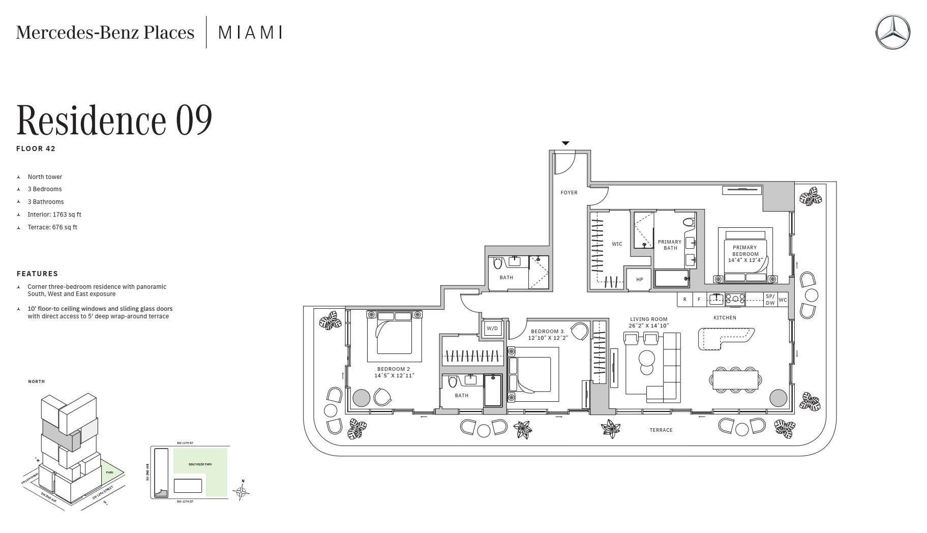 3BD - Residence 09 - Level 42 - N-T2