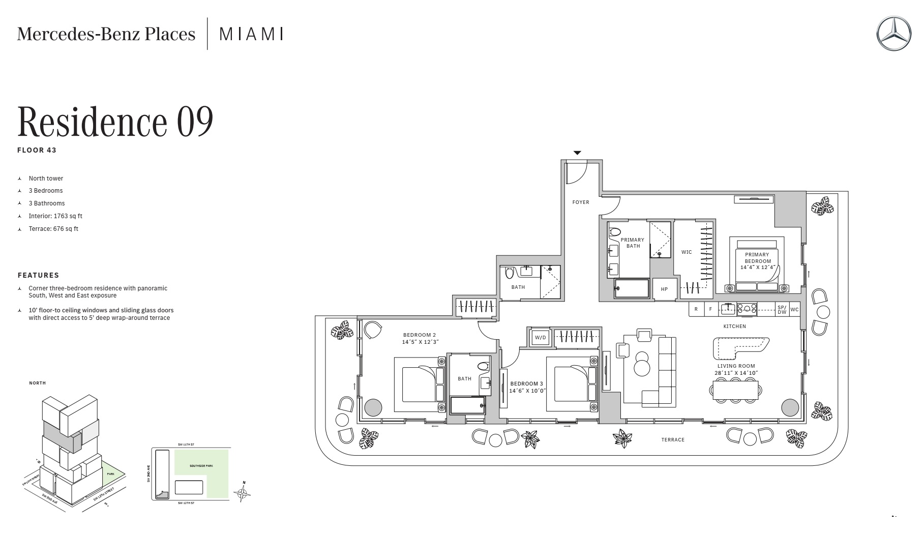 3BD - Residence 09 - Level 43 - N-T2